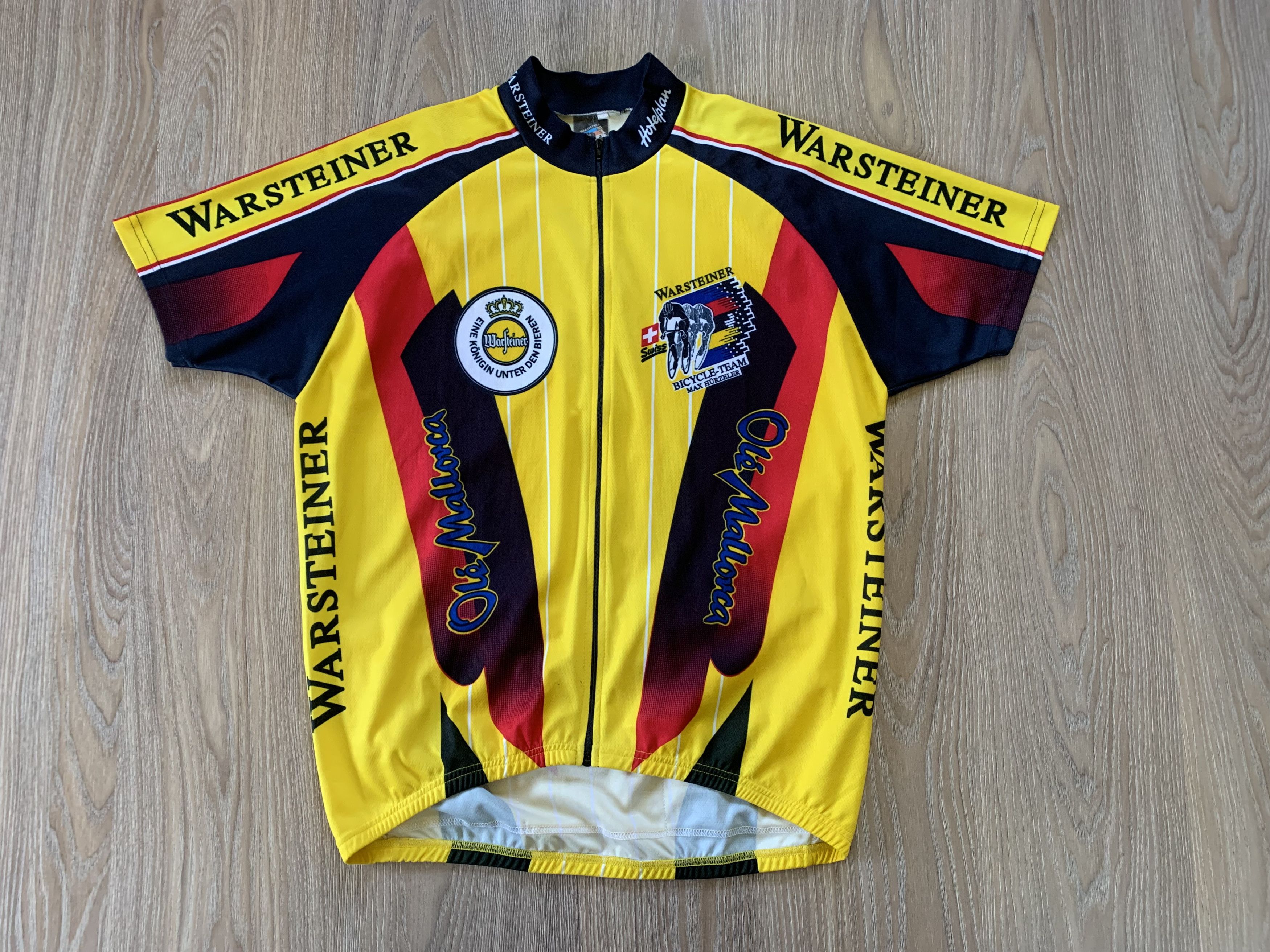 Bicycle × Sports Specialties Warsteiner Hurzeler Vintage Cycling Jersey Size US XL / EU 56 / 4 - 2 Thumbnail