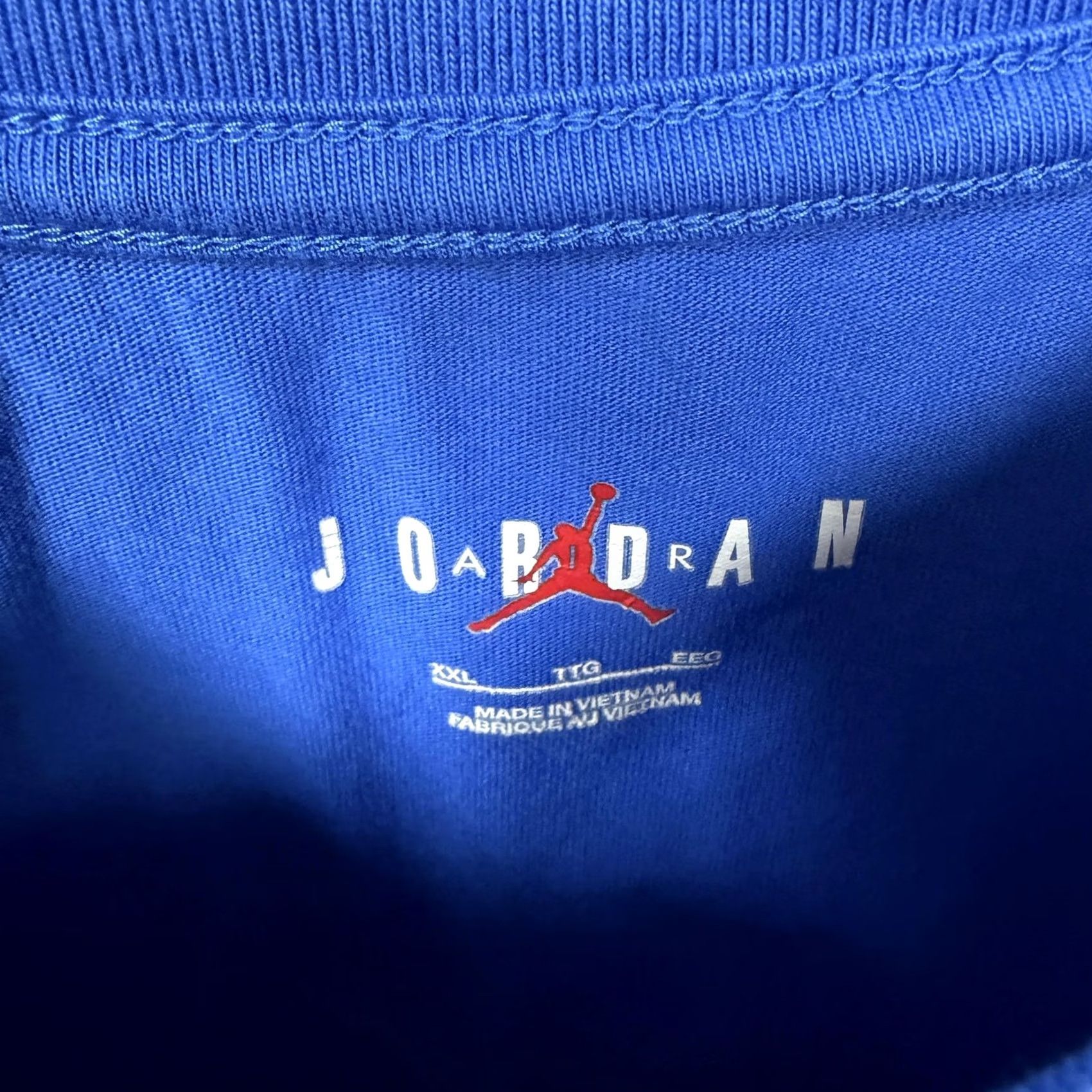Jordan Brand Jordan Shirt Mens 2XL Blue Goat 23 Michael Graphic Basketball Streetwear Tee Size US XXL / EU 58 / 5 - 4 Thumbnail