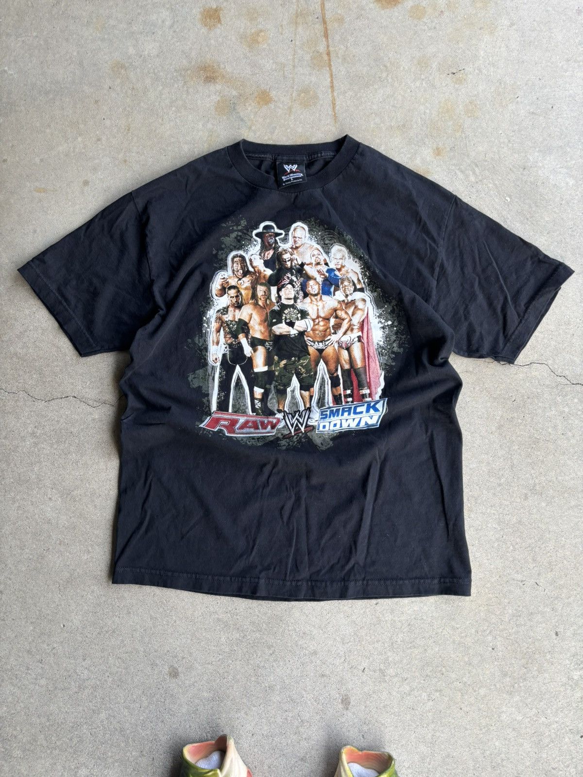 Crazy Wwe Vintage 2002 Wrestling Smashdown John Cena Tee