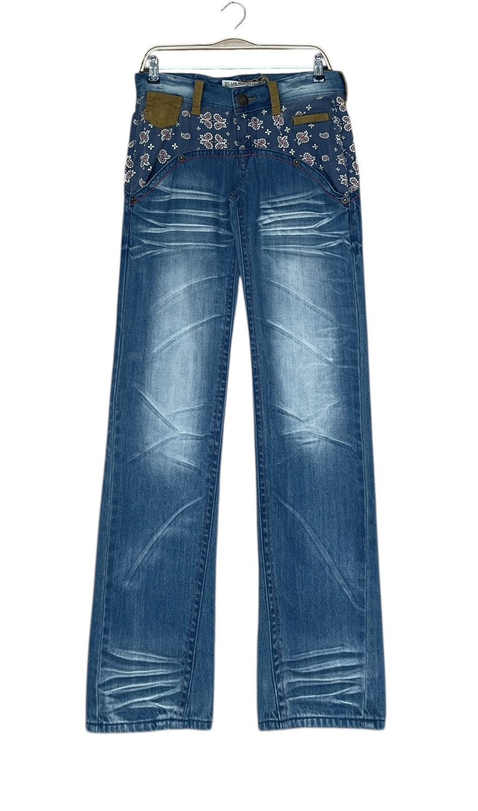 Blue Blue Japan Vintage Japanese Brand Blue Moon Blue Jeans 2000s Size US 34 / EU 50 - 1 Thumbnail