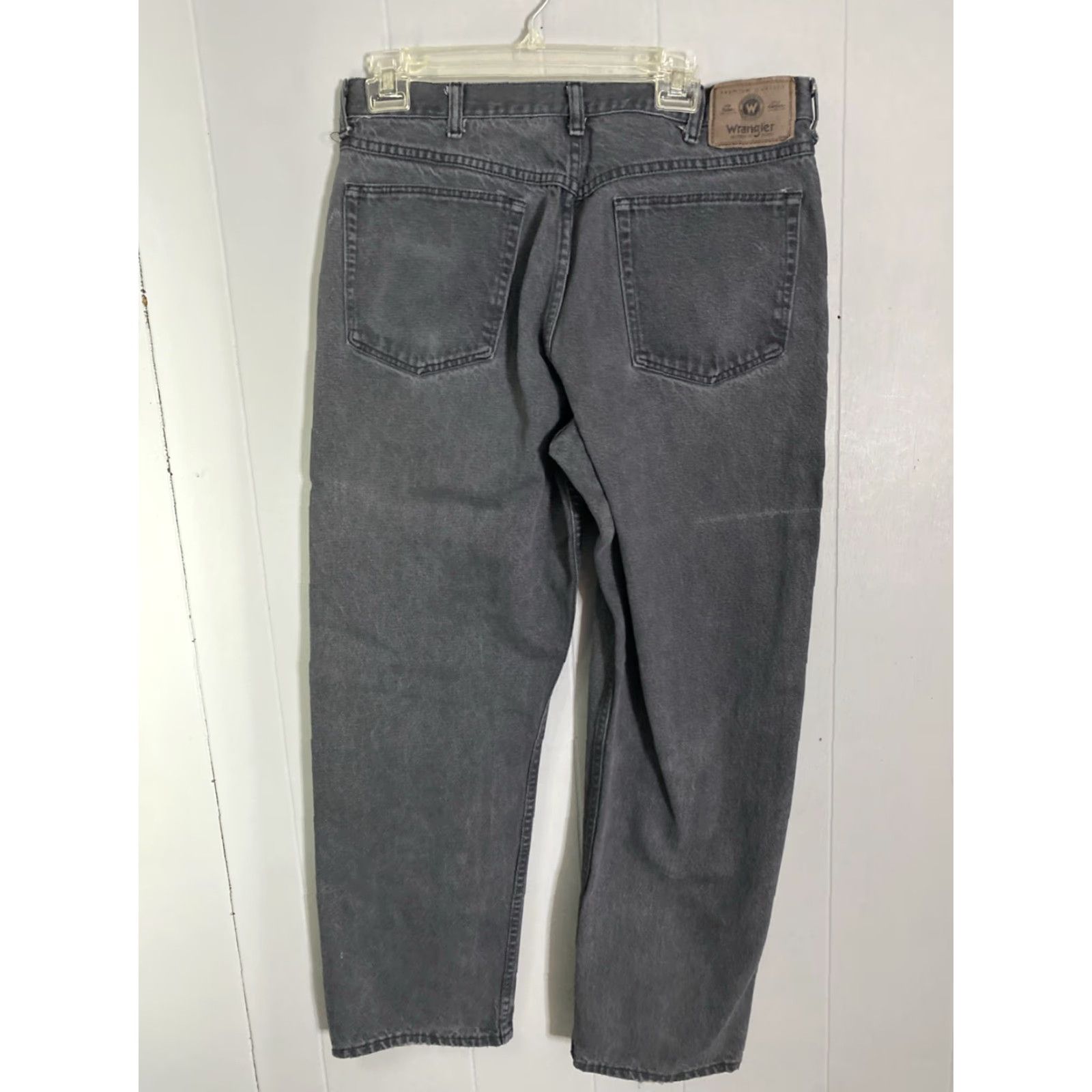 Wrangler VINTAGE Wrangler Jeans 33x28 Black Faded Cowboy Casual Size US 33 - 5 Thumbnail