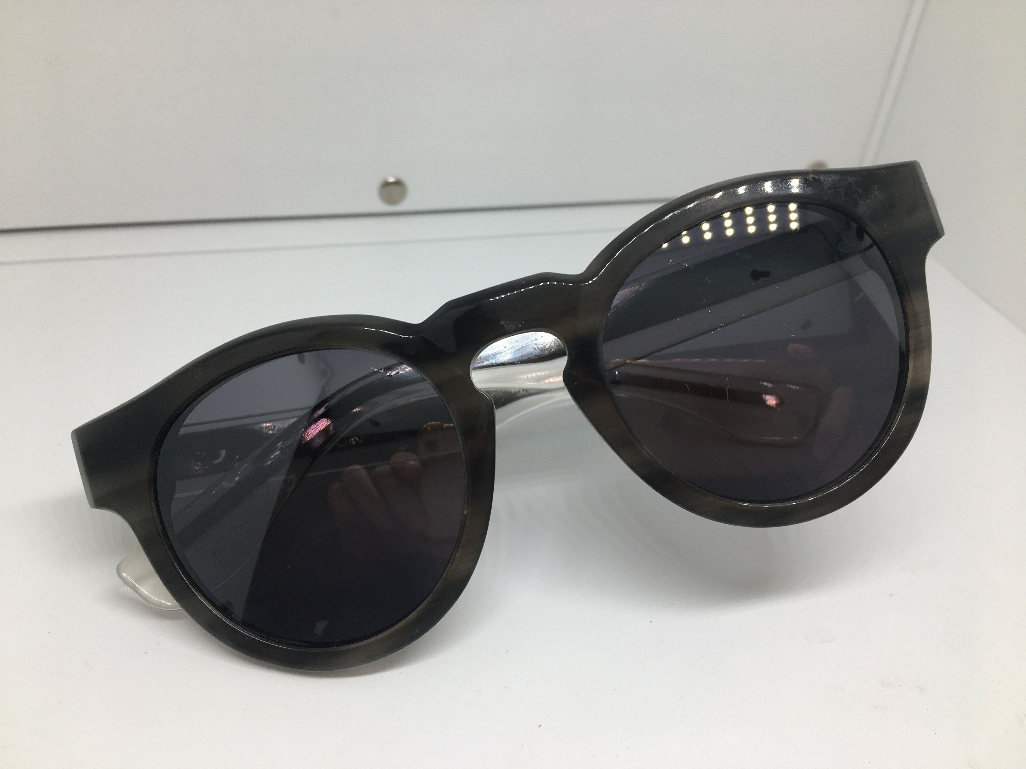 Vintage Vintage Handmade Acetate Keyhole Sunglasses Frame Size ONE SIZE - 7 Thumbnail