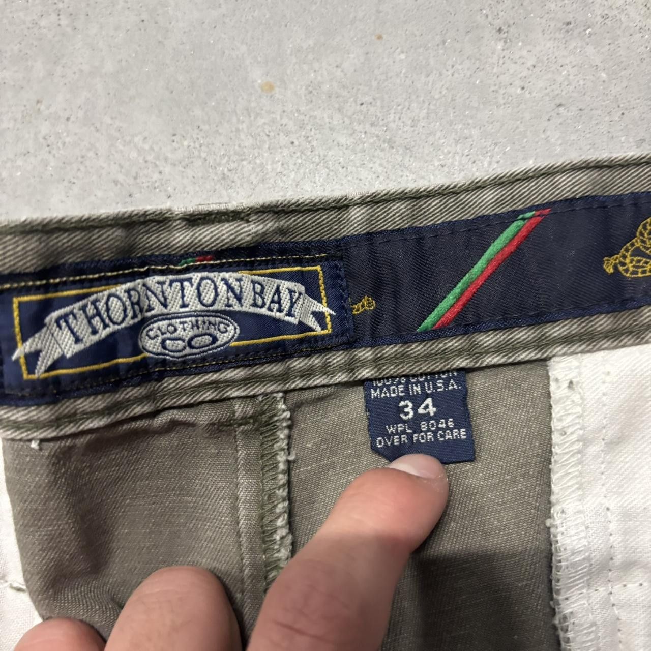 Japanese Brand × Vintage Crazy Vintage Y2K/2000s Faded Khaki Brown Essential Casual Pants! Size US 33 - 7 Thumbnail