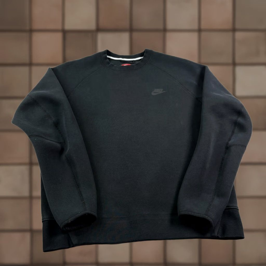 Nike Nike Tech Fleece Sweatshirt Mens Medium Black Crew Neck Pullover Athleisure Shirt Size US M / EU 48-50 / 2 - 1 Thumbnail