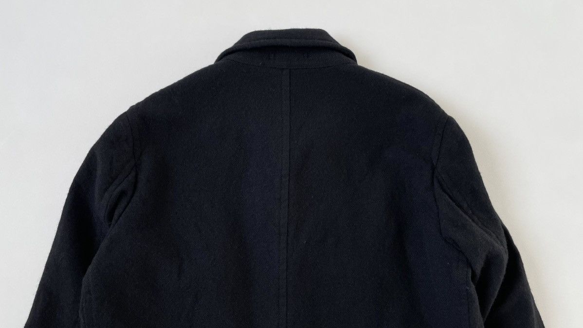 Comme des Garcons Homme Deux A/W 19 Black Brushed Wool Overcoat Size US L / EU 52-54 / 3 - 17 Thumbnail
