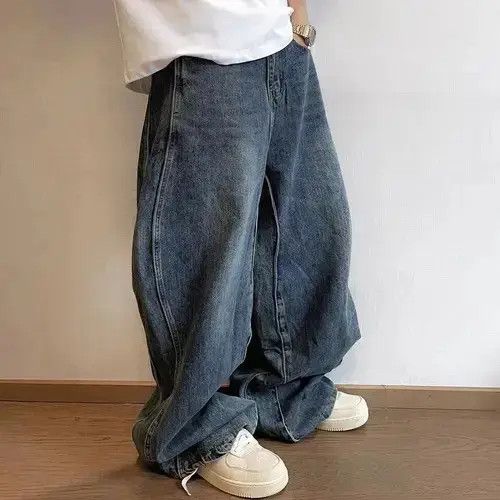 VIBE Y2K Washed Blue Wave Jeans Unisex Size US 30 / EU 46 - 2 Thumbnail
