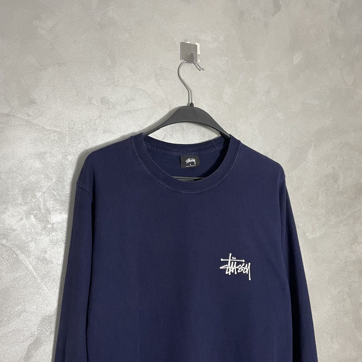 Stussy Stussy Mens Basic Logo Long Sleeve tee Size US S / EU 44-46 / 1 - 4 Thumbnail