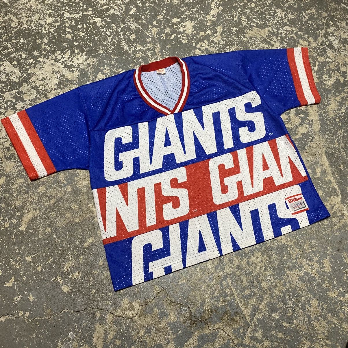 NFL × Vintage Vintage New York Giants Cropped Mesh Wilson Jersey NY 90s US Size US L / EU 52-54 / 3 - 7 Thumbnail
