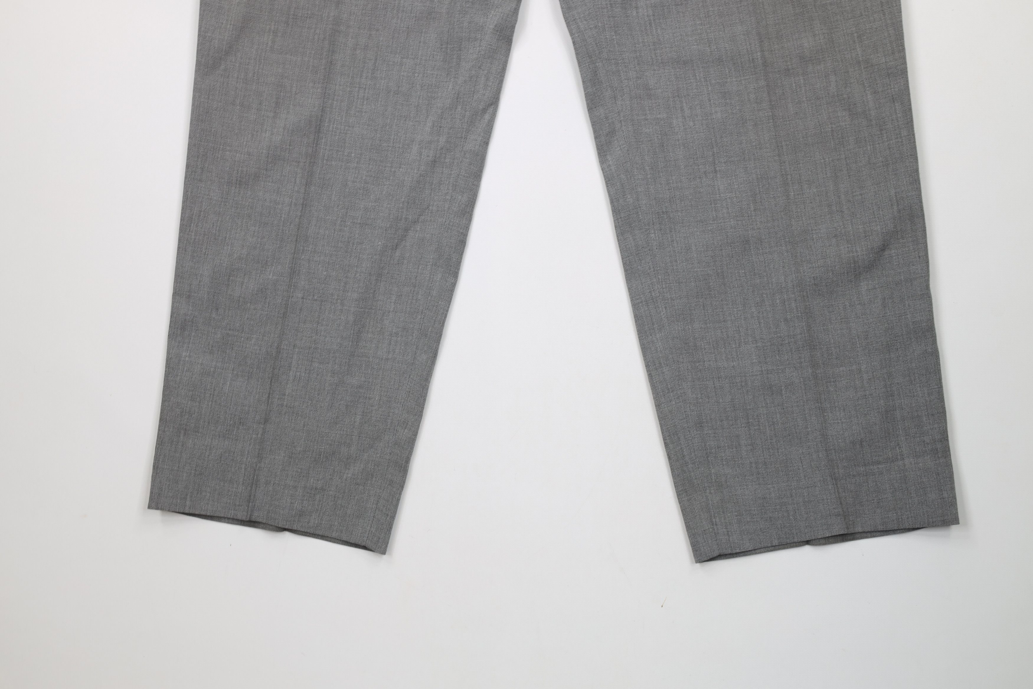 Vintage Vintage 70s Streetwear Chambray Pleated Chino Pants Gray Size US 34 / EU 50 - 4 Thumbnail