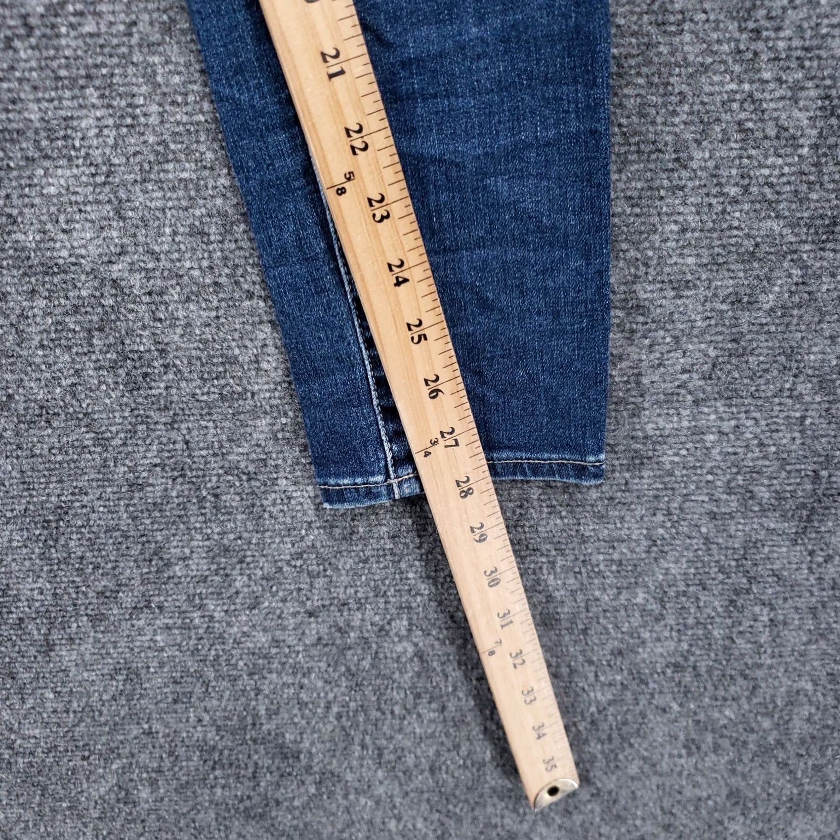 Denime Adelyn Goldschmeid Jegging Womens 28 x 28 Legging Angle Mid Rise Blue Denim Size 28" / US 6 / IT 42 - 5 Thumbnail
