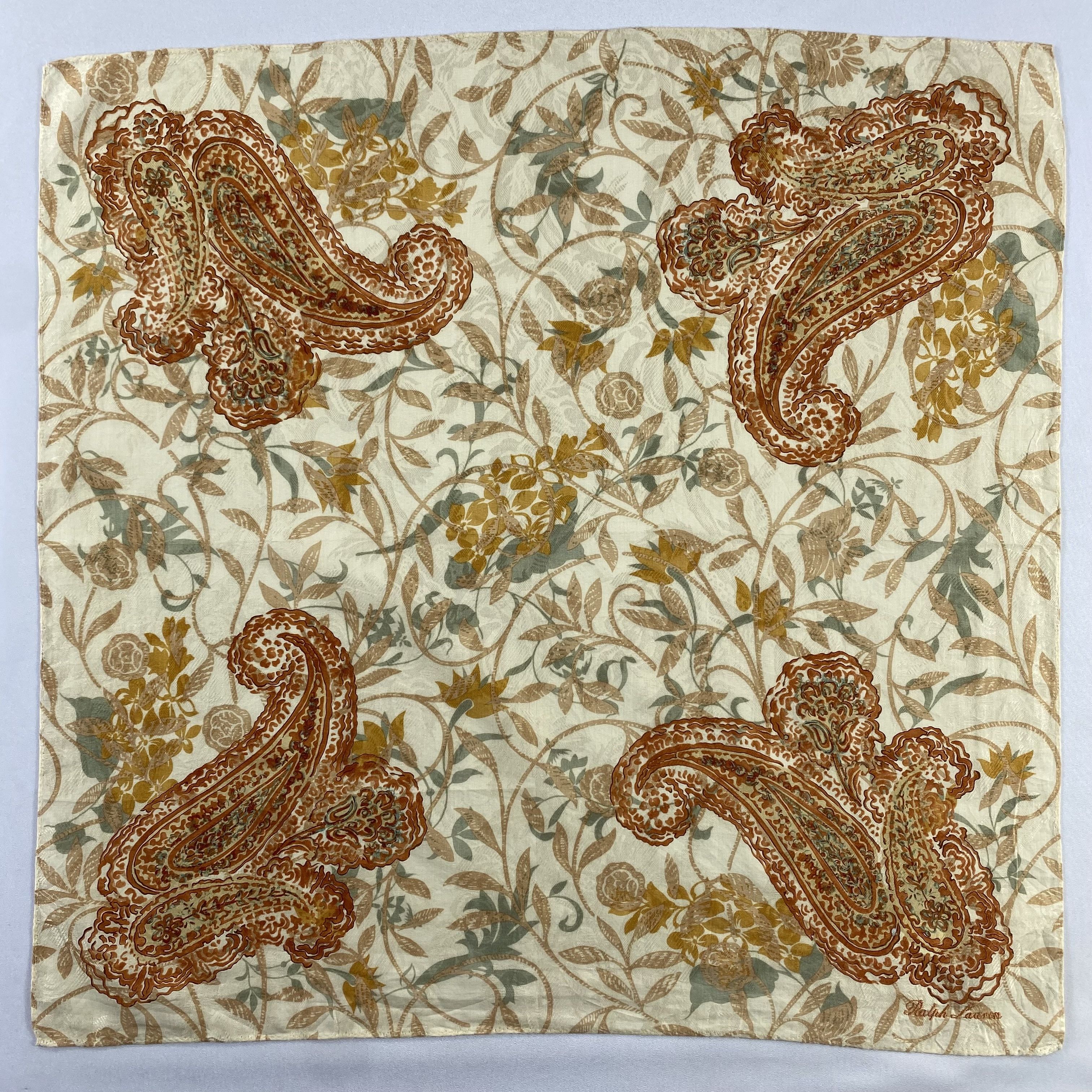 Ralph Lauren × Vintage Ralph Lauren Handkerchief / Neckerchief / Bandana-P1337 Size ONE SIZE - 1 Thumbnail