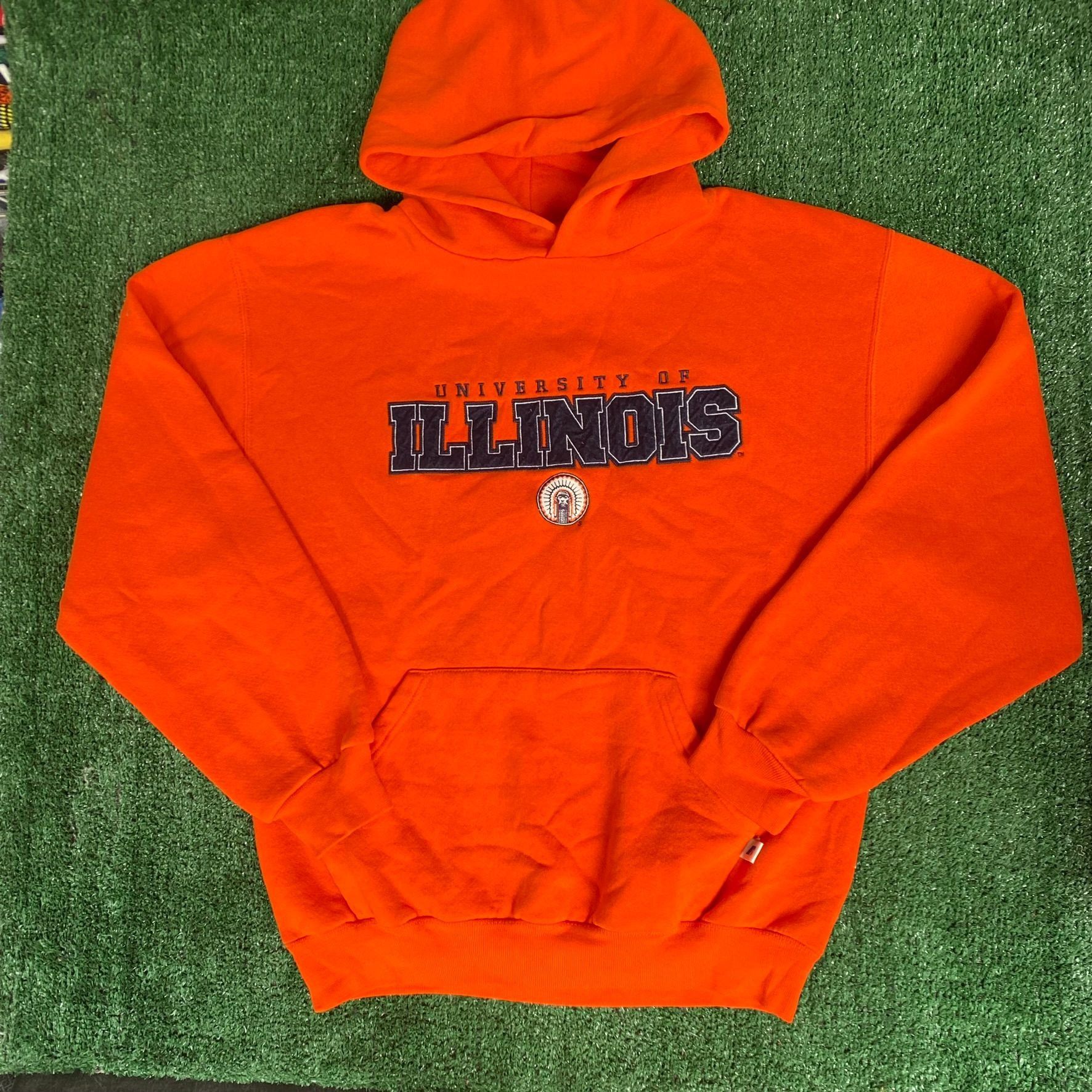 Russell Athletic Vintage Y2K University Illinois Hoodie Russell Sweatshirt Size US M / EU 48-50 / 2 - 1 Thumbnail