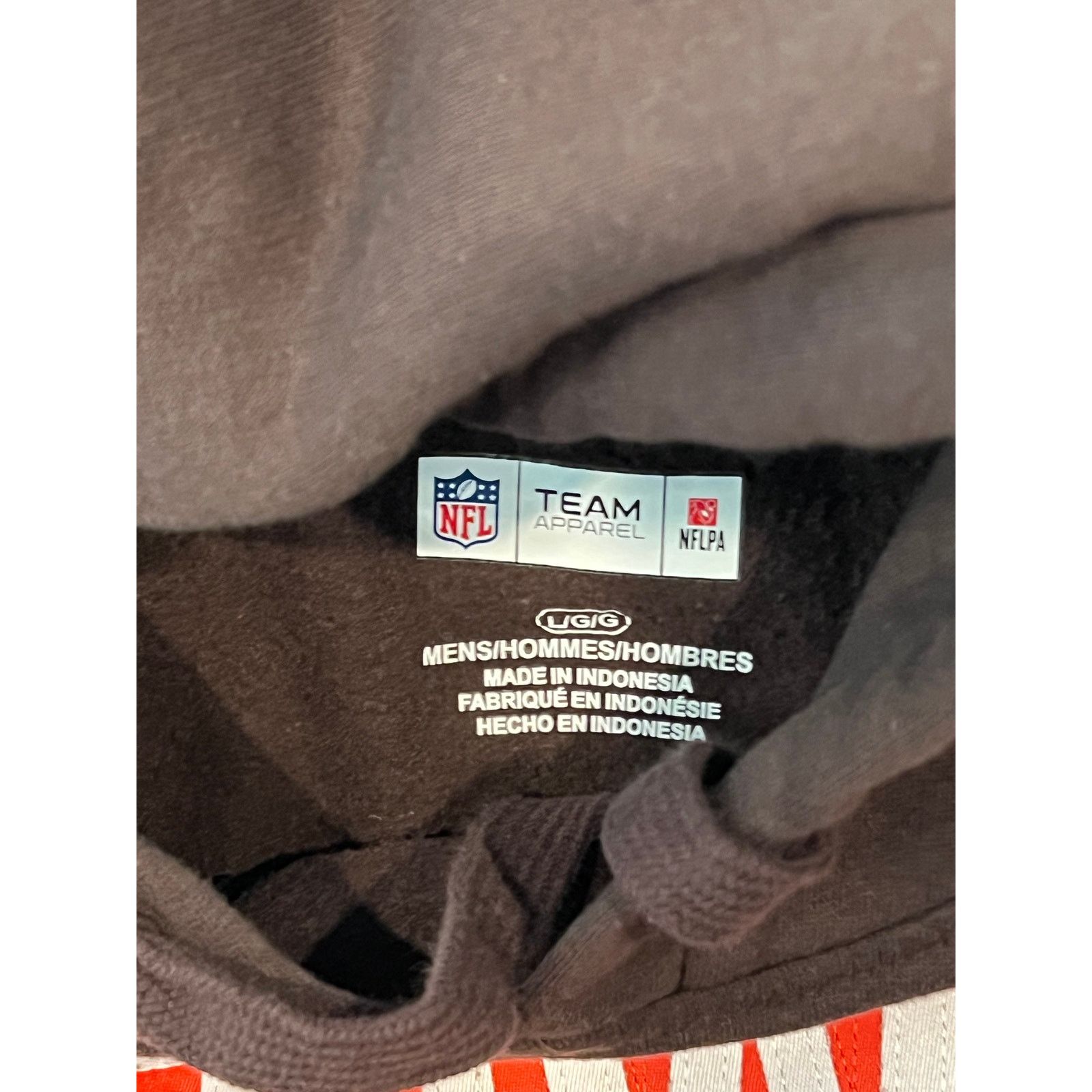 NFL NFL Team Cleveland Browns Pullover Hoodie Mens L Size US L / EU 52-54 / 3 - 3 Thumbnail