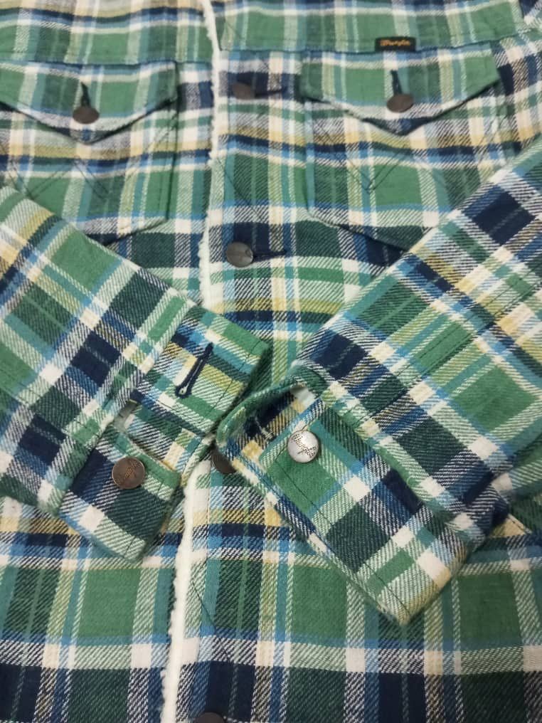 Japanese Brand × Vintage × Wrangler A01 Wrangler Sherpa Inside Button Up Jacket Size US M / EU 48-50 / 2 - 7 Thumbnail