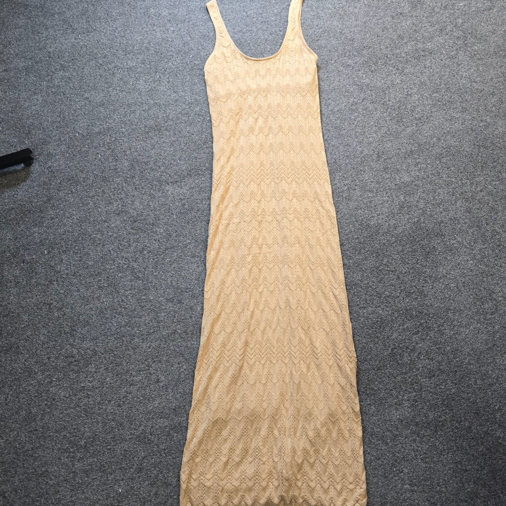 Show Me Your MuMu Show Me Your MuMu Dress Womens Size S Beige Crochet Lace Lined Maxi Casual Maxi Dress Bohemian Classics Women Size S / US 4 / IT 40 - 2 Thumbnail