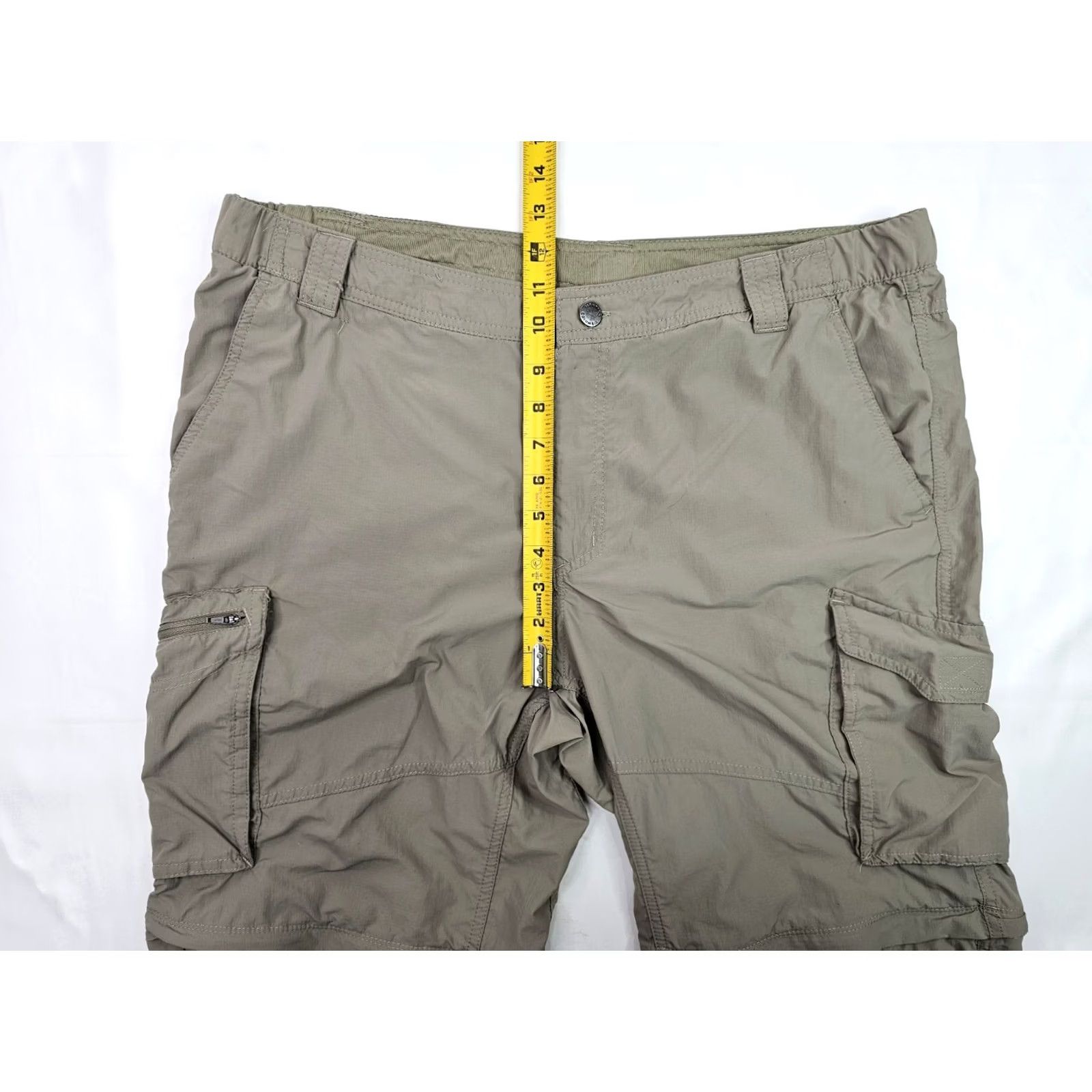Vintage Columbia Lightweight Cargo Convertible Pants Shorts Men 38x29 Regular Beige UV Protection Pockets Zip Pocket Hiking Outdoor 90s? Size US 38 / EU 54 - 7 Thumbnail