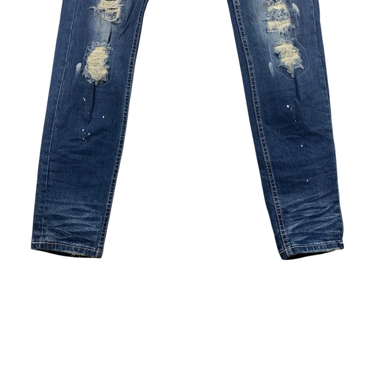 If Six Was Nine × Japanese Brand CAVARIA Distressed skinny jeans Size 31" - 11 Thumbnail