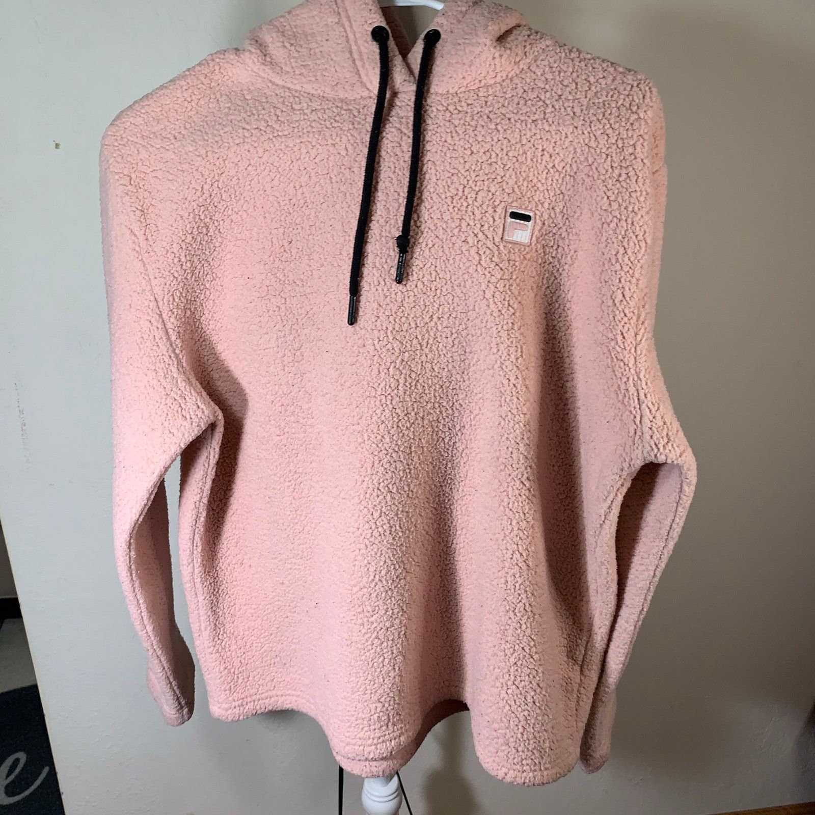 Fila FILA Pink Sherpa Pullover Women’s Hoodie Size L Size L / US 10 / IT 46 - 2 Thumbnail