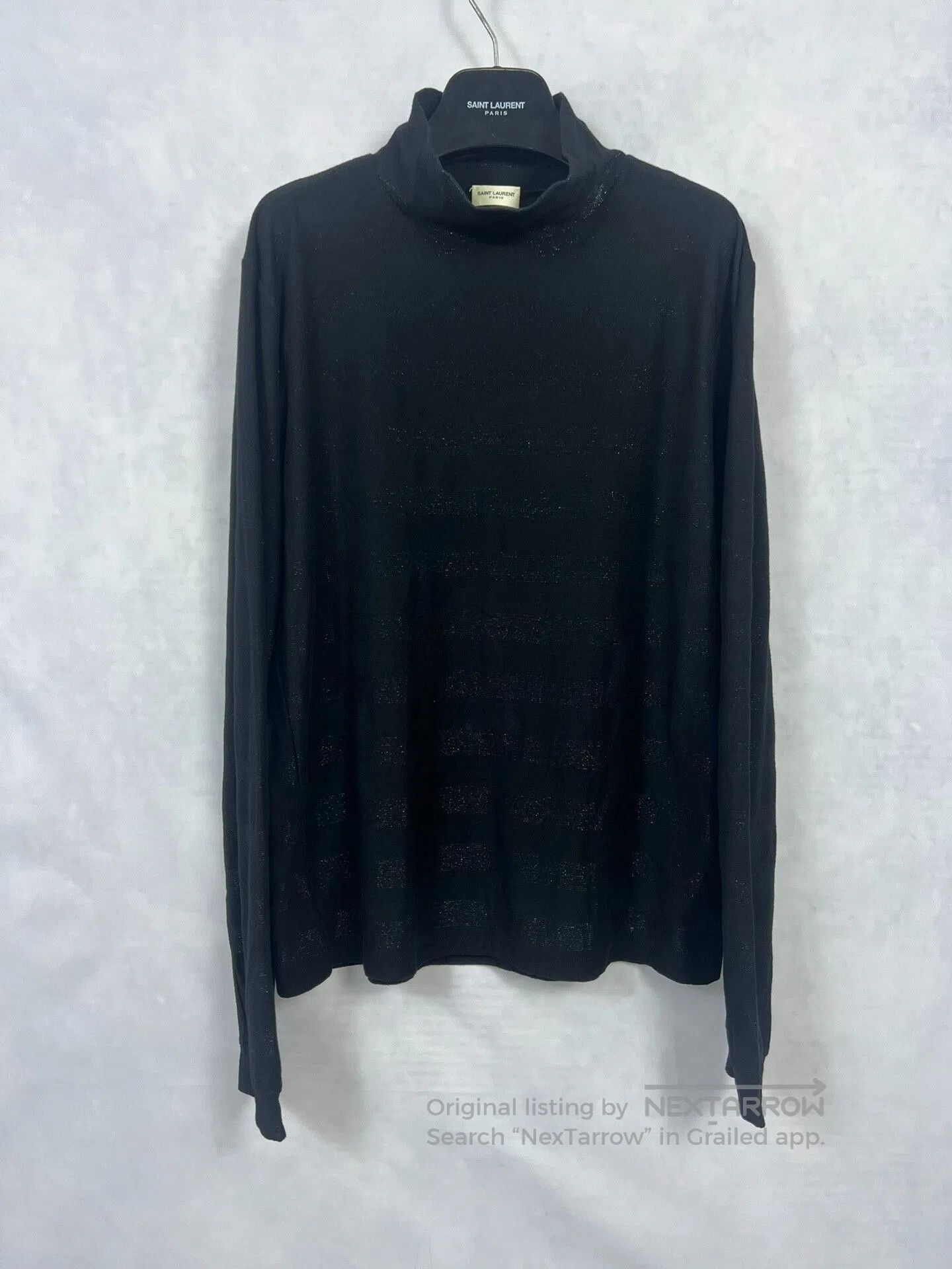 Saint Laurent Paris Saint Laurent Black High Neck Sweater. Size US XXL / EU 58 / 5 - 1 Thumbnail