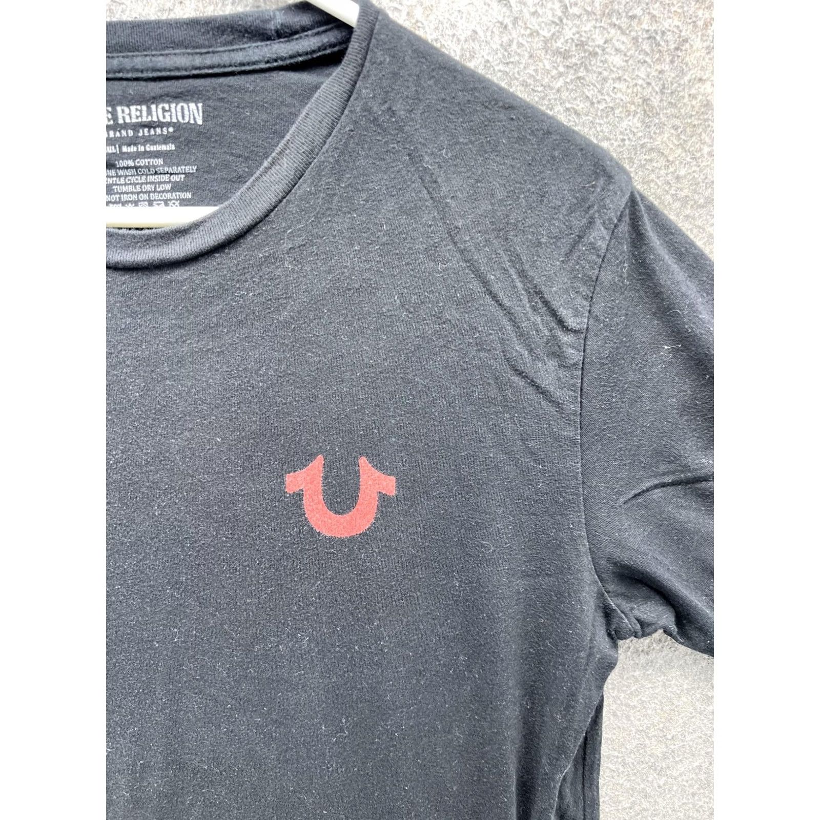 True Religion True Religion Shirt Mens Small Black Horseshoe Logo Crewneck Tee Tagless Casual Size US S / EU 44-46 / 1 - 7 Thumbnail