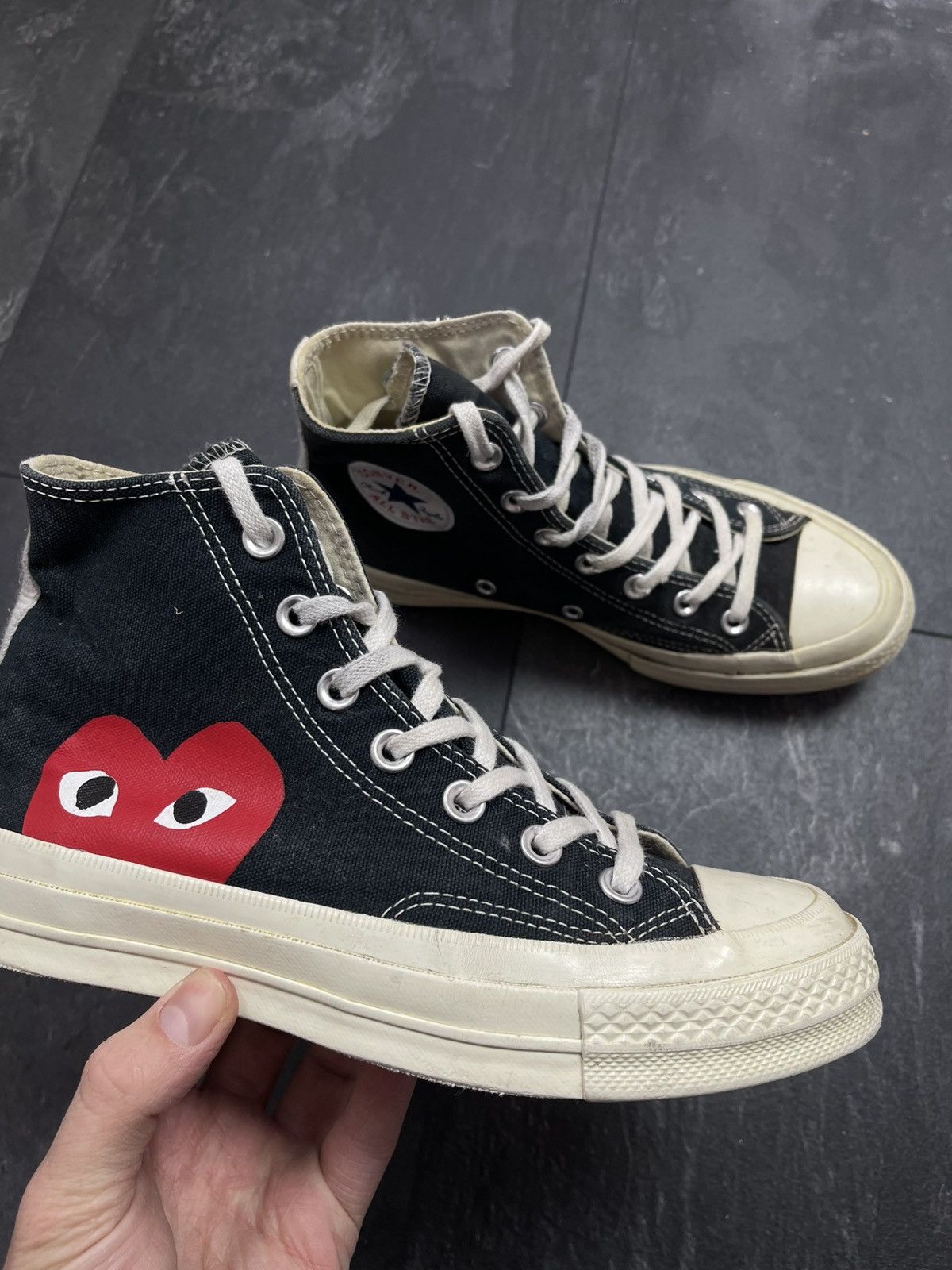 Comme des Garcons × Comme des Garcons PLAY × Streetwear COMME DES GARÇONS CONVERSE Size US 5 / EU 37 - 3 Thumbnail