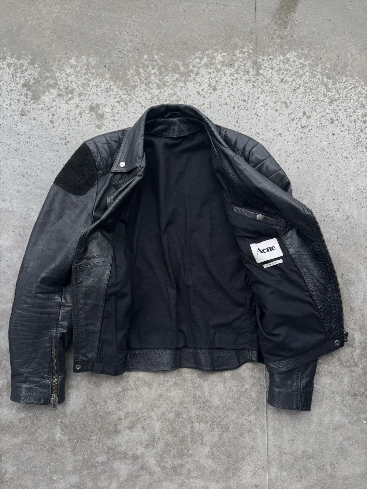Acne Studios Acne Studios SS11 Leather Biker Jacket Size US L / EU 52-54 / 3 - 8 Thumbnail