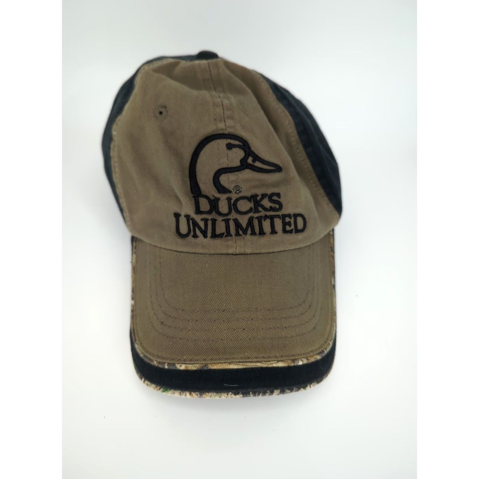 Vintage VINTAGE Ducks Unlimited Hat Cap Baseball Cap Adults Men Adjustable One Size Green Black Camo Outdoor Hunting Size ONE SIZE - 2 Thumbnail