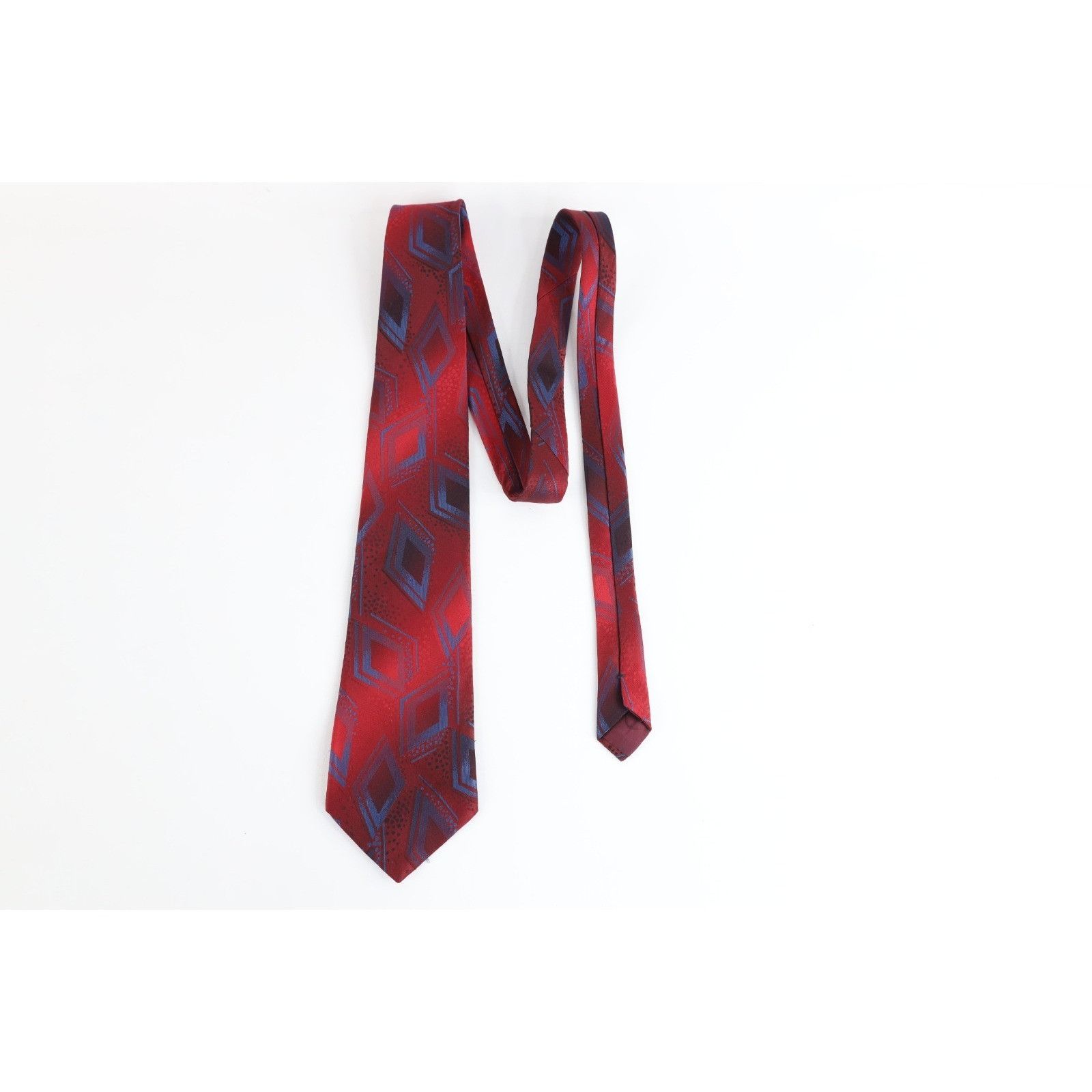Vintage Vintage 80s 90s Streetwear Geometric Diamond Neck Tie Size ONE SIZE - 3 Thumbnail