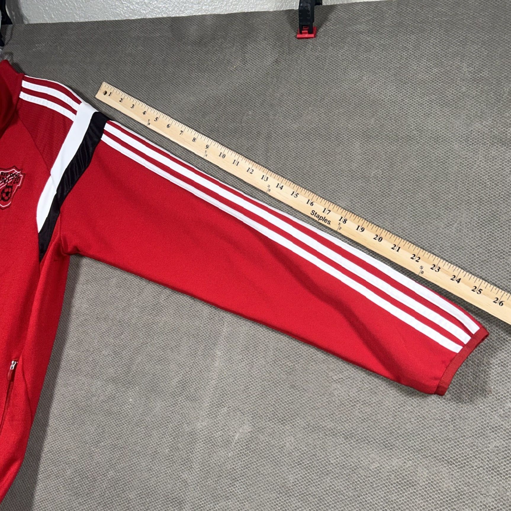 Adidas Adidas Red Devils United Full-Zip Track Jacket Red Mens M Climacool Soccer Jacket Men Track Adidas Red Devil United Full Zip Climacool Soccer Size US M / EU 48-50 / 2 - 7 Thumbnail