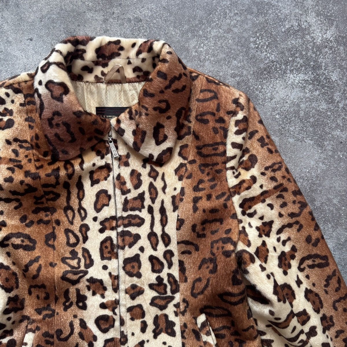 Hysteric Glamour 2000’s Aesthetic Vintage Y2K Leopard Faux Fur Jacket Size M / US 6-8 / IT 42-44 - 6 Thumbnail