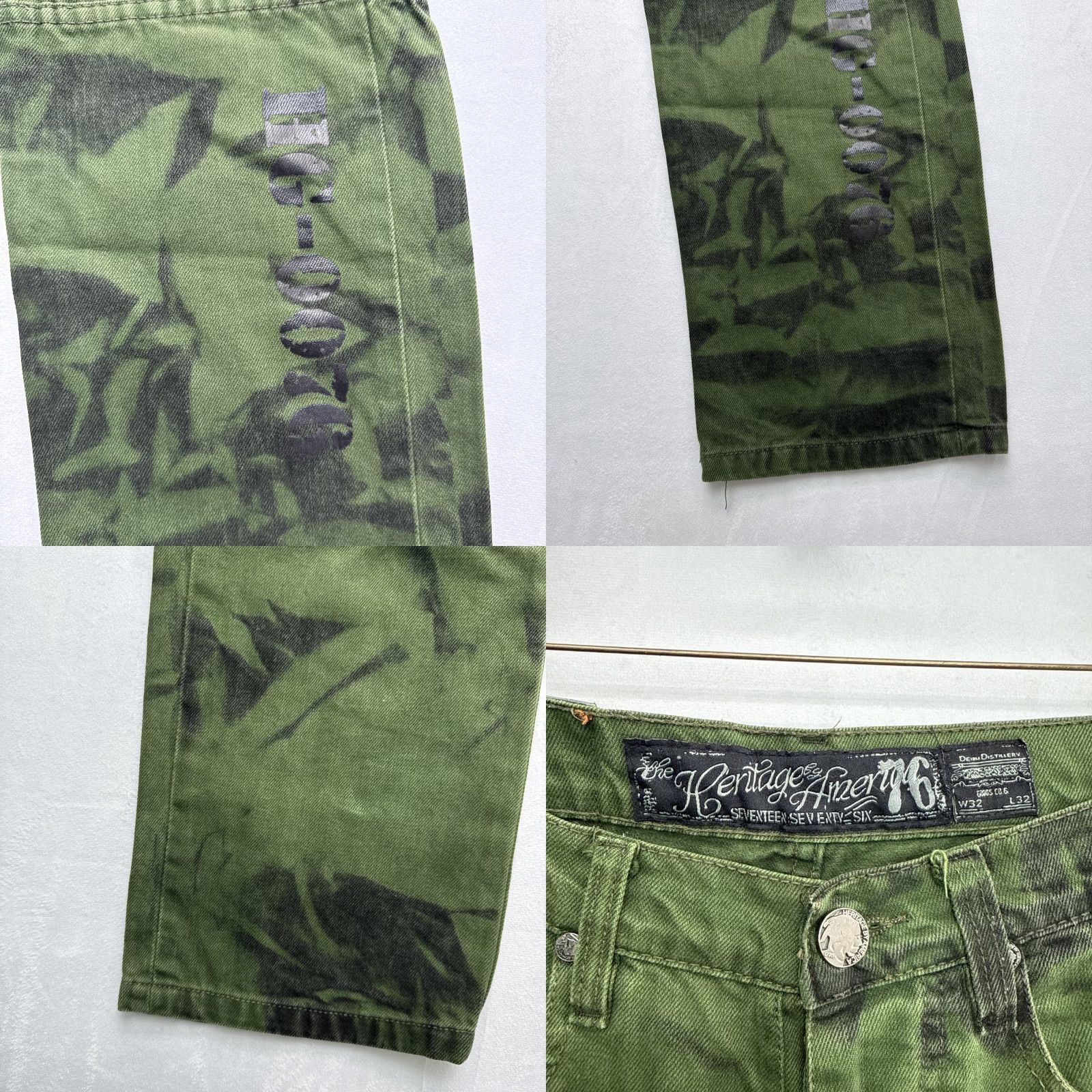Vintage VINTAGE The Heritage by America Denim Distillery 1776 Cargo Jeans Button Fly 32x32 Size US 32 / EU 48 - 8 Thumbnail