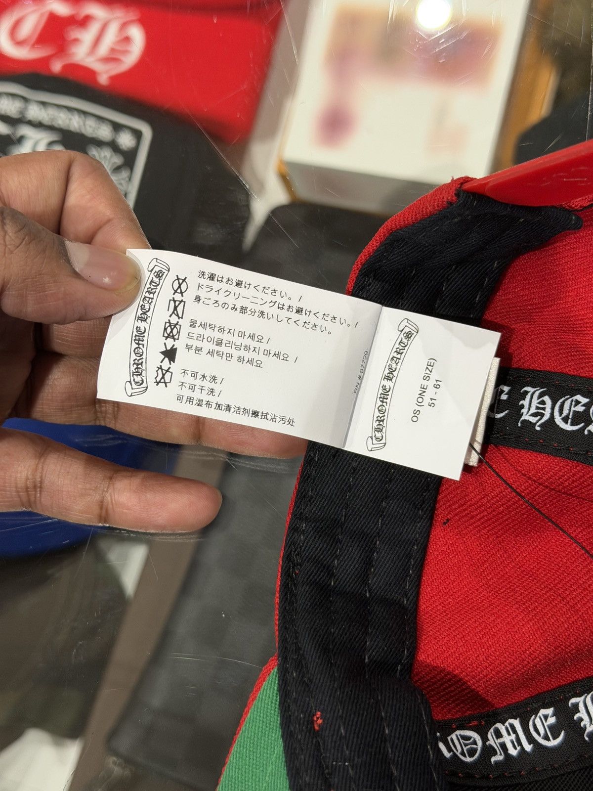 Chrome Hearts Chrome Hearts Essentials LA Exclusive Baseball Wool Cap Red Size ONE SIZE - 10 Thumbnail