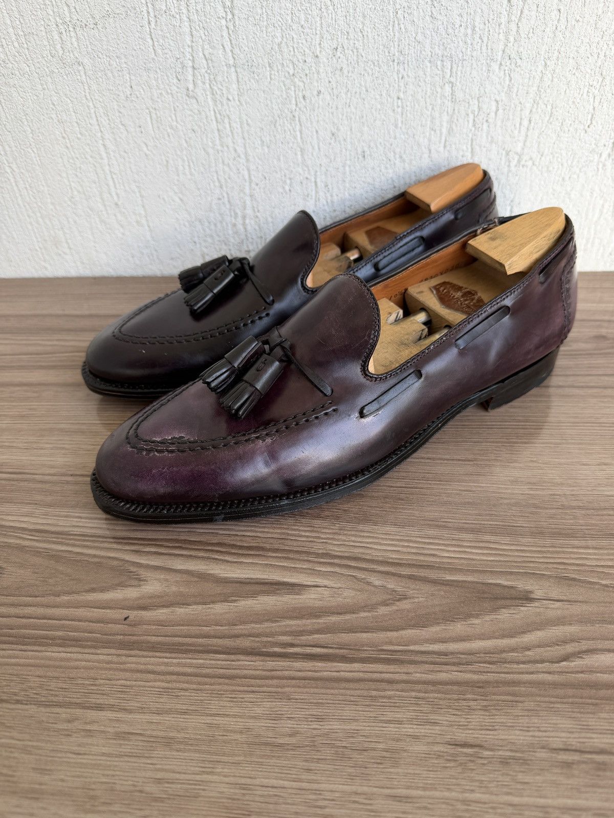 Alden Burgundy shell cordovan tassel loafers by brook brothers Size US 10.5 / EU 43-44 - 1 Thumbnail