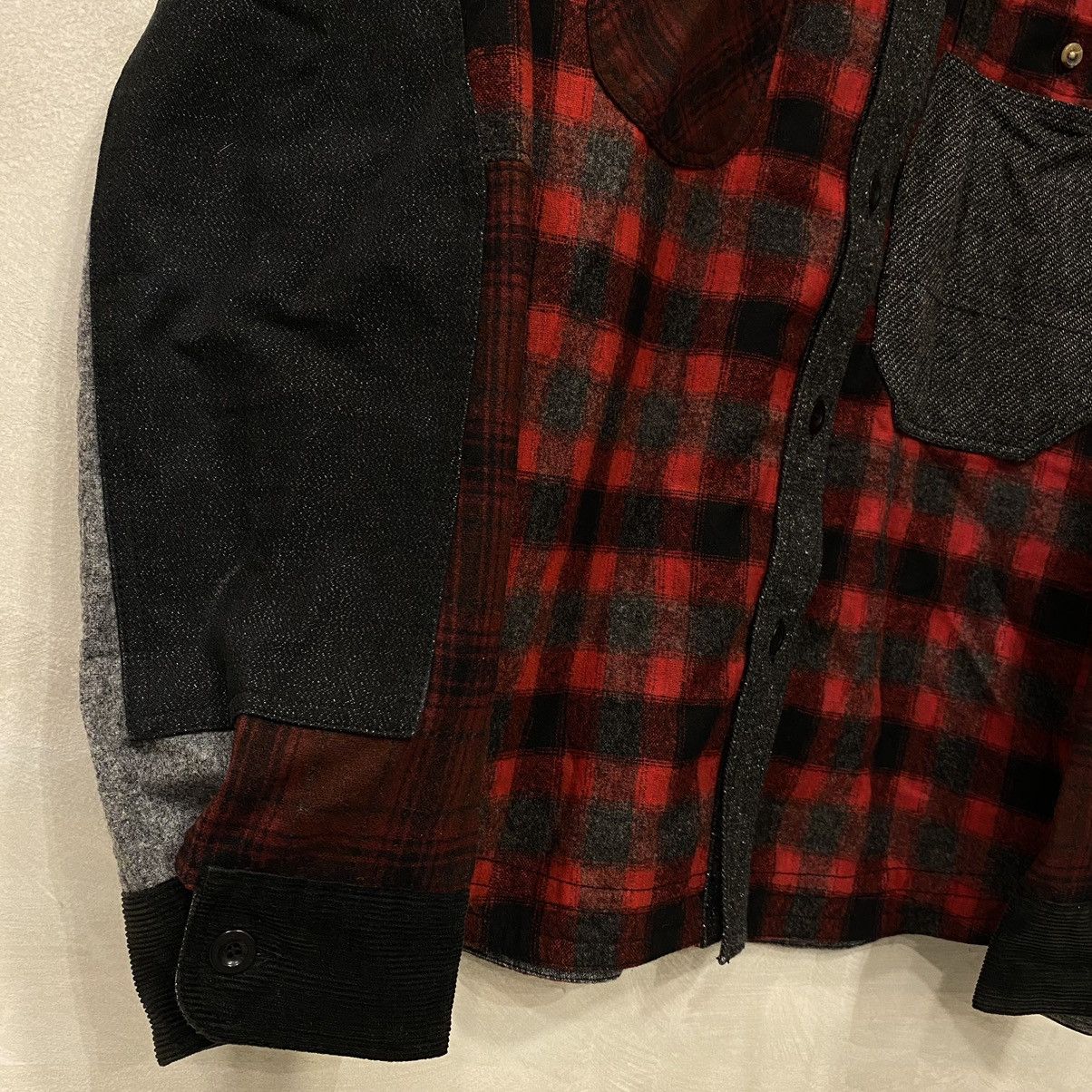 Junya Watanabe Junya Watanabe Eye CDG Man x Pendleton Wool Patchwork Shirt Size US M / EU 48-50 / 2 - 4 Thumbnail