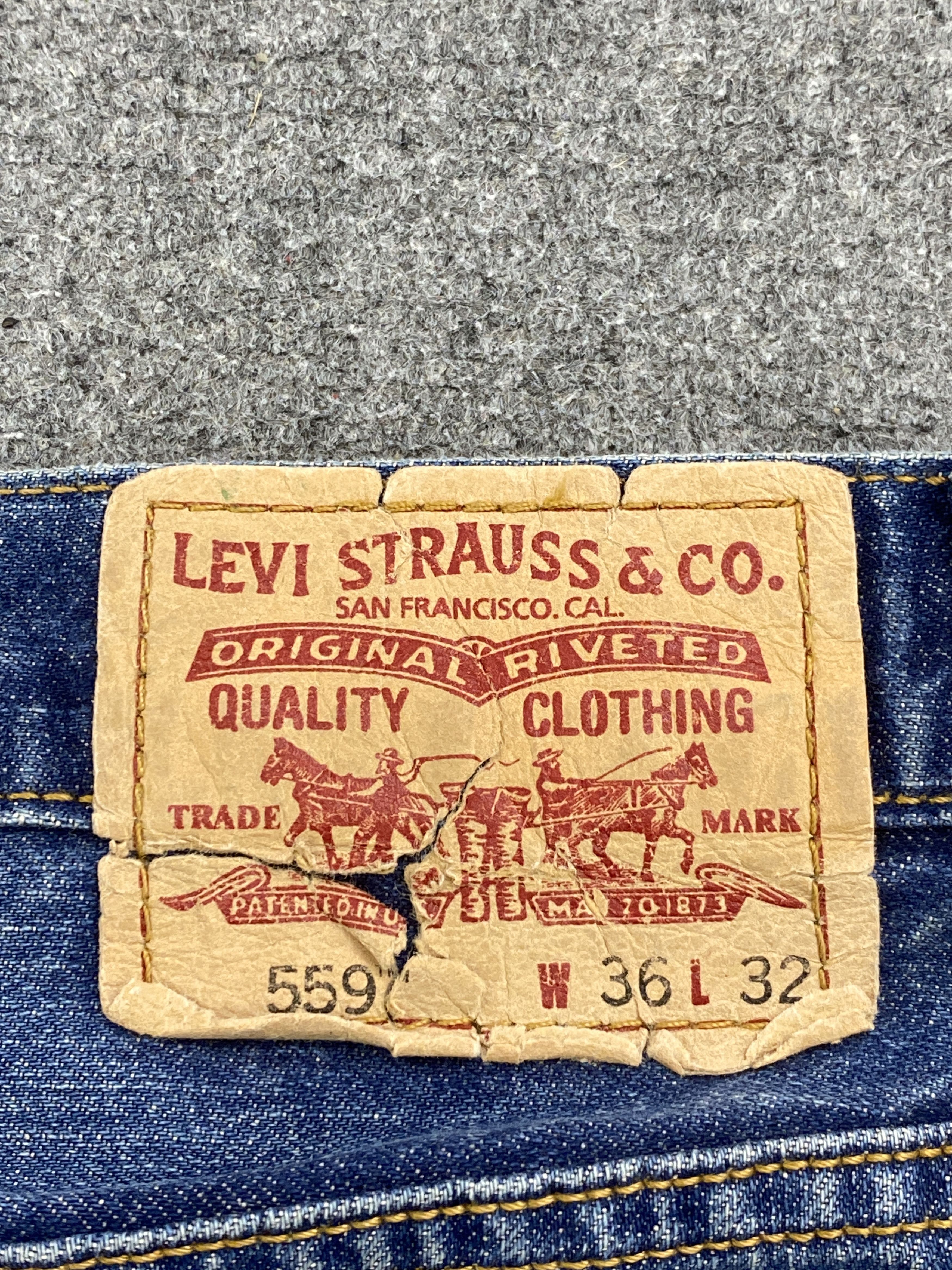 Levi's × Vintage Vintage Levis 559 Stone Washed Denim Jeans Size US 36 / EU 52 - 5 Thumbnail