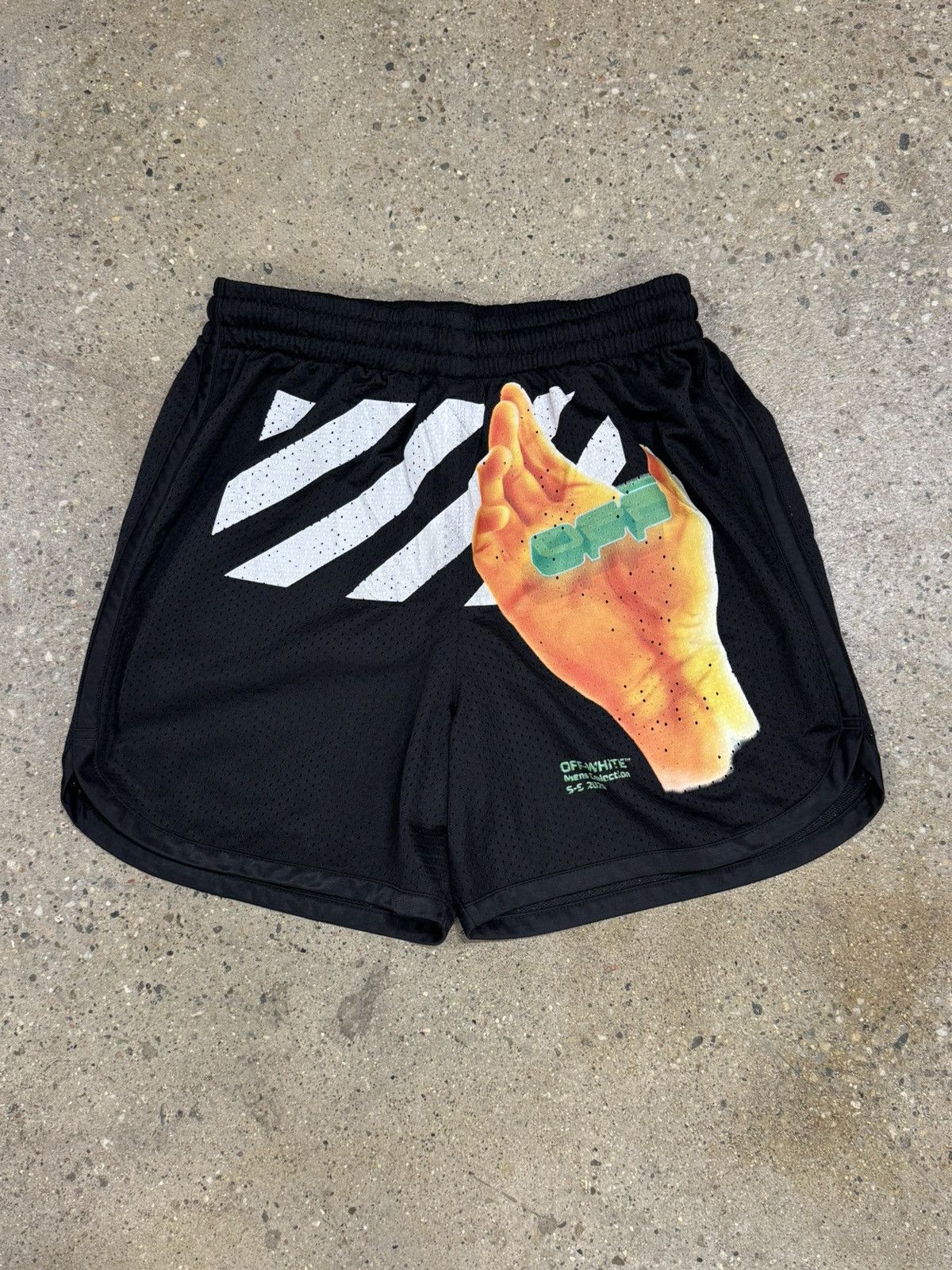 パンツ OFF-WHITE MARBLE MESH SHORTS Off-White Off-White Marble Mesh Shorts | Grailed