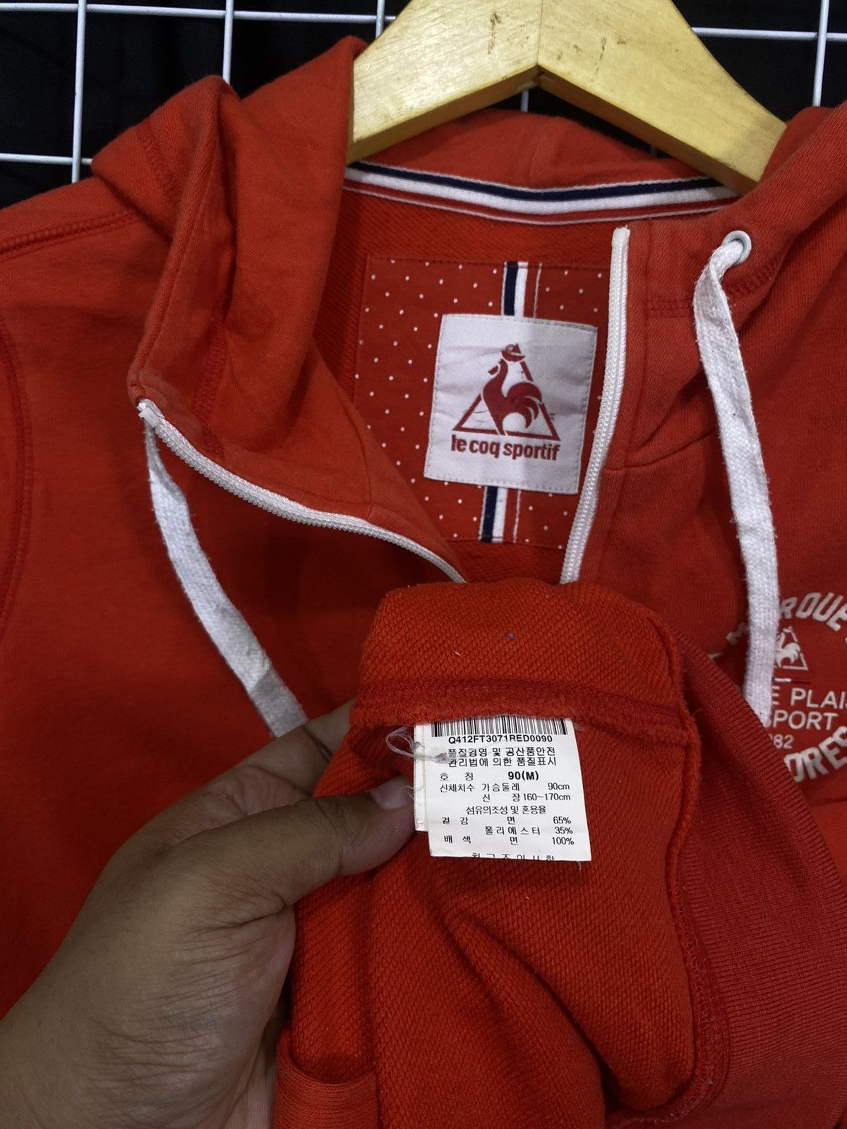Le Coq Sportif Le Coq Sportif Hoodie Red Medium Size US M / EU 48-50 / 2 - 3 Thumbnail