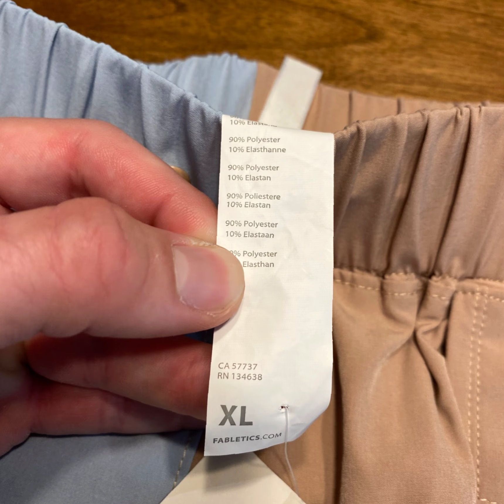 Fabletics Fabletics Shorts Womens XL Tan Blue Cargo Anastasia Color Block Stretch Ladies Size 40" / US 18 - 7 Thumbnail