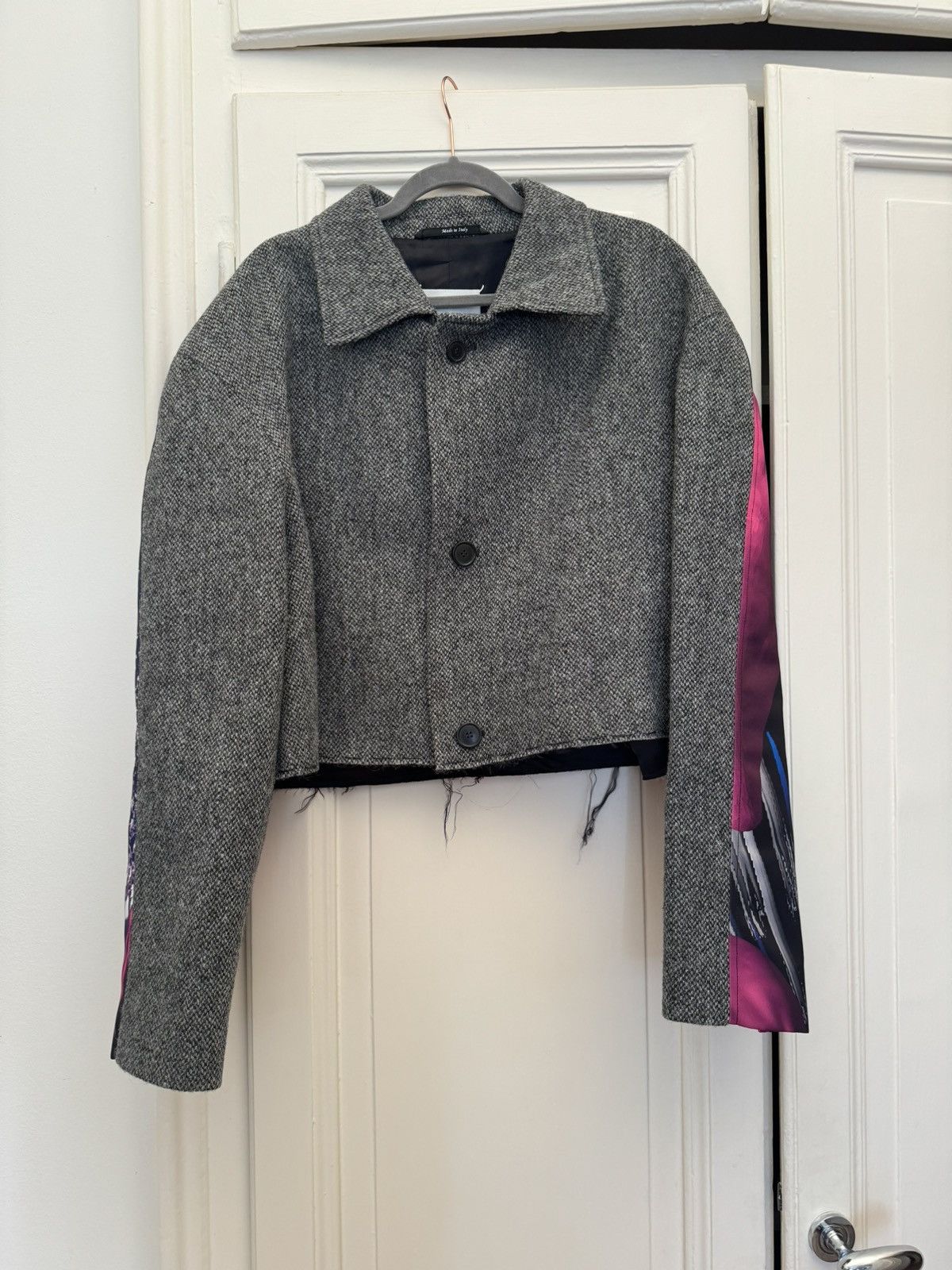 Maison Margiela MAISON MARGIELA gray/printed blazer FW2019 Size L / US 10 / IT 46 - 2 Thumbnail