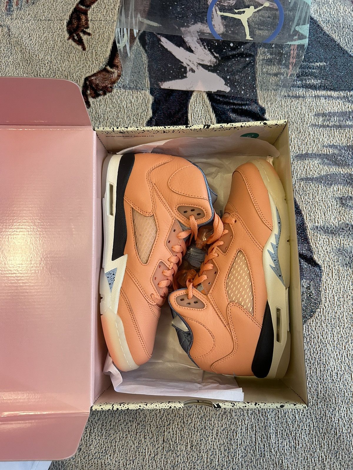 Nike Jordan 5 DJ Khaled We The Best Crimson Bliss Size US 7 / EU 40 - 5 Thumbnail