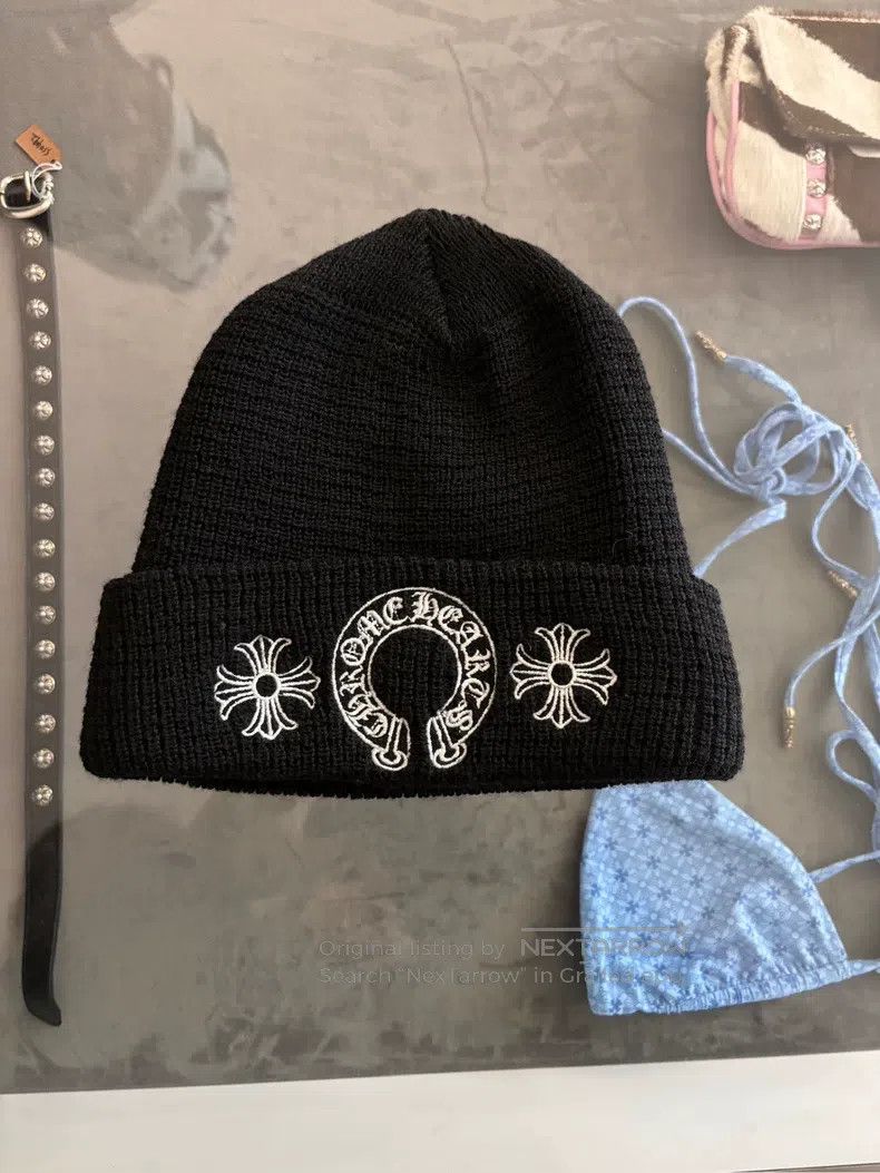 Chrome Hearts CHROME HEARTS Size OS Black classic three-element wool cold Size ONE SIZE - 1 Thumbnail