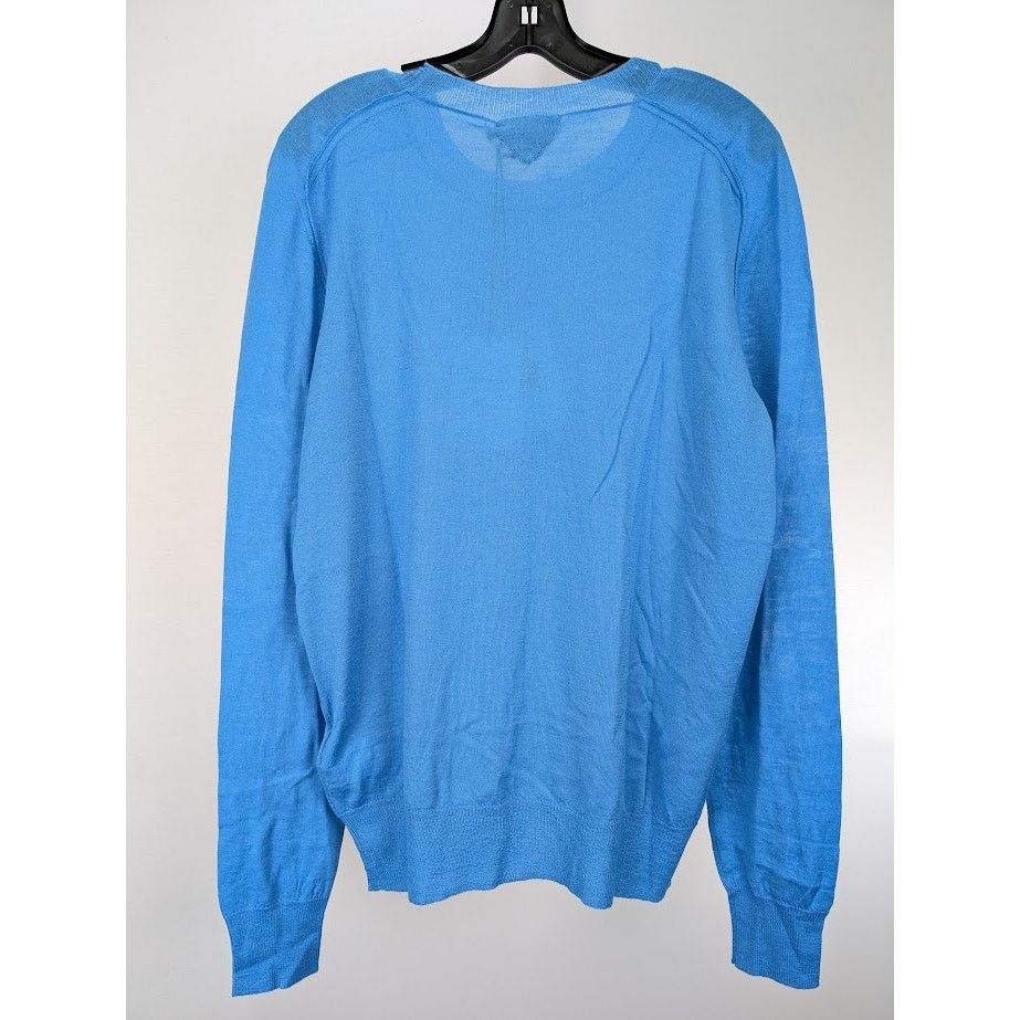 Bottega Veneta o1rshd1 Off Gauge Superfine Cashmere Sweater in Blue Size US L / EU 52-54 / 3 - 11 Thumbnail
