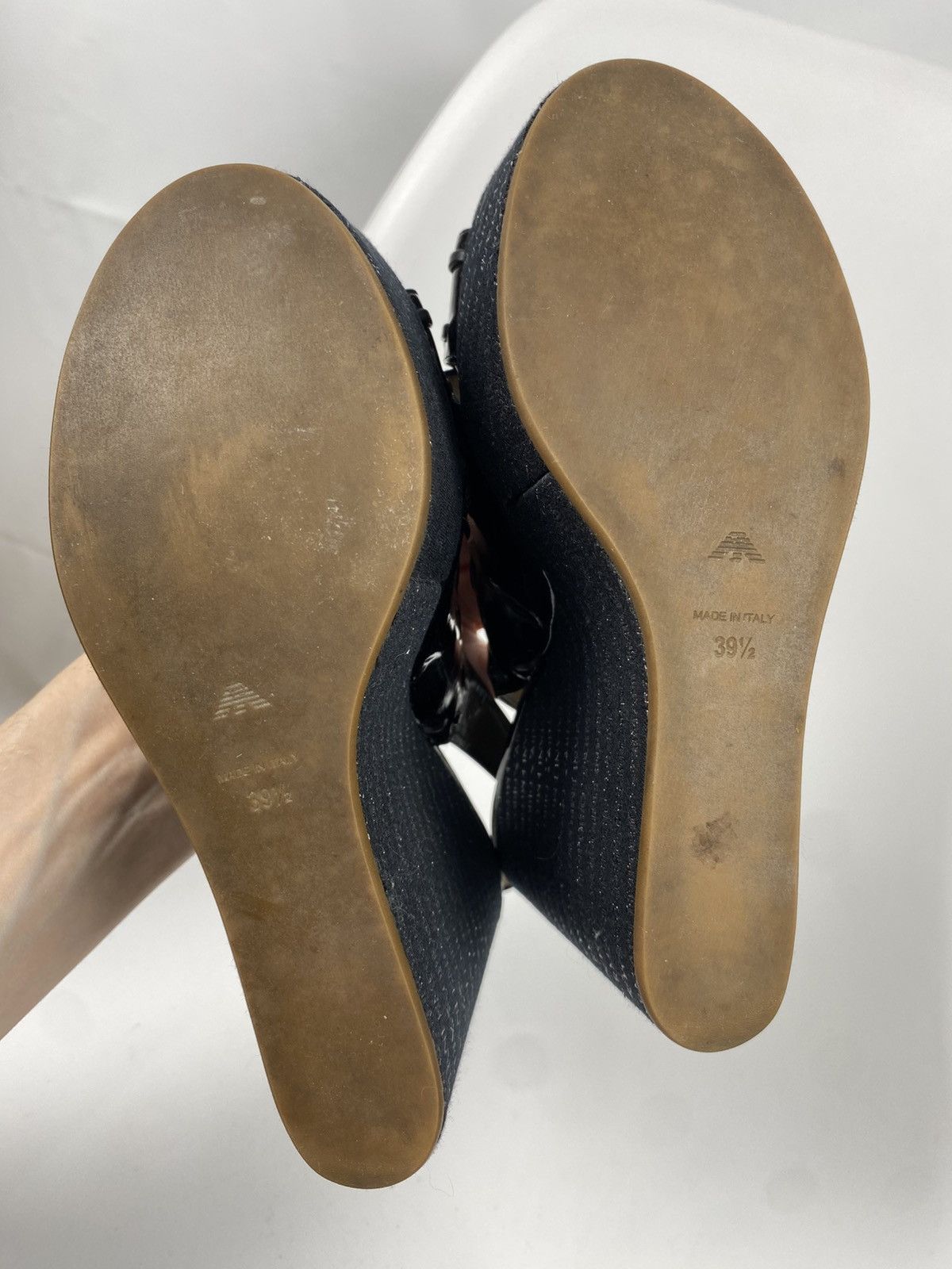 Emporio Armani Emporio Armani Platform Sandals Patent Leather size 39.5 Size US 9.5 / IT 39.5 - 7 Thumbnail
