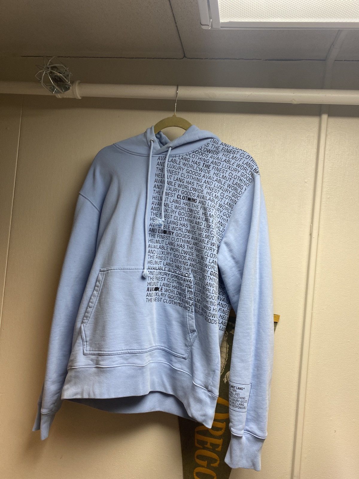 Helmut Lang Helmut lang repeating text hoodie Size US S / EU 44-46 / 1 - 2 Thumbnail