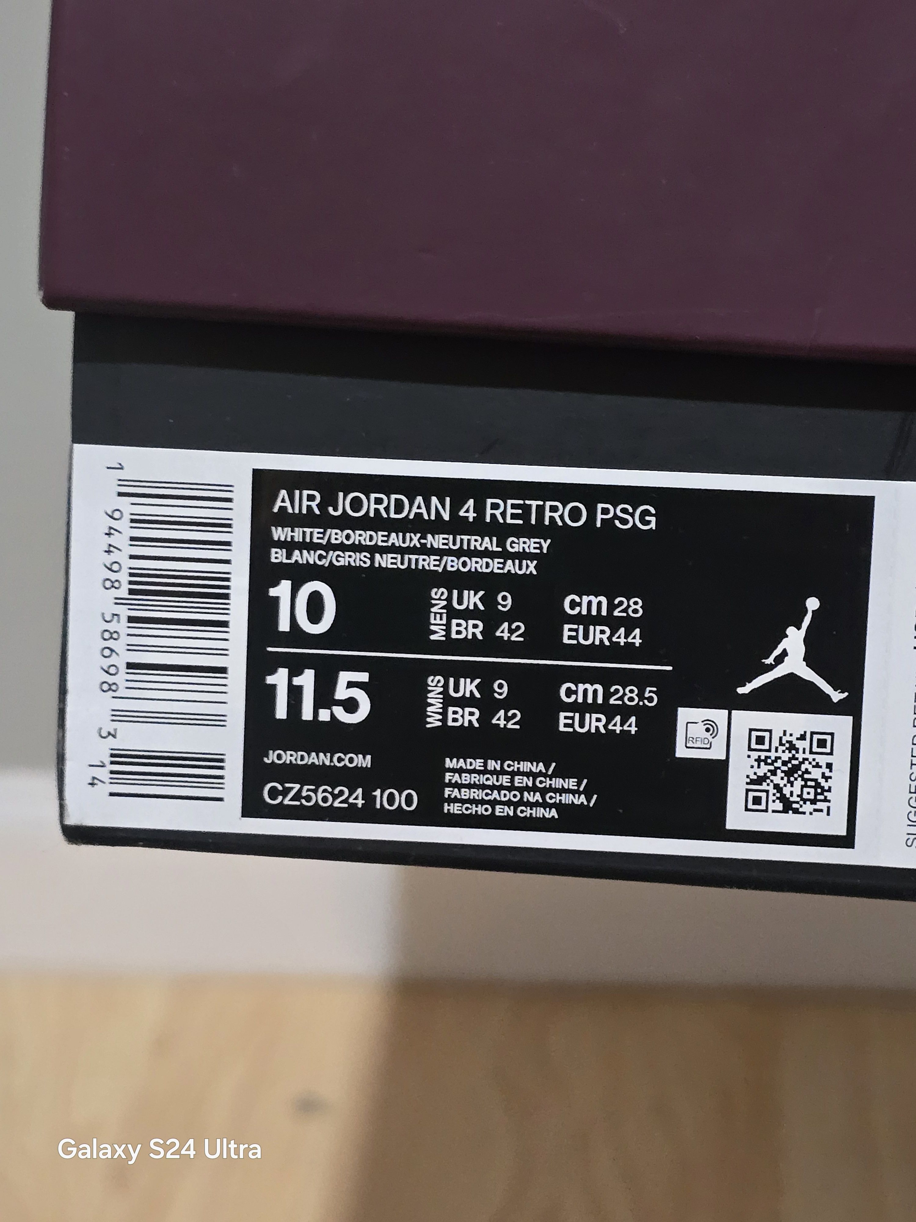 Jordan Brand Jordan 4 PSG Size US 10 / EU 43 - 7 Thumbnail