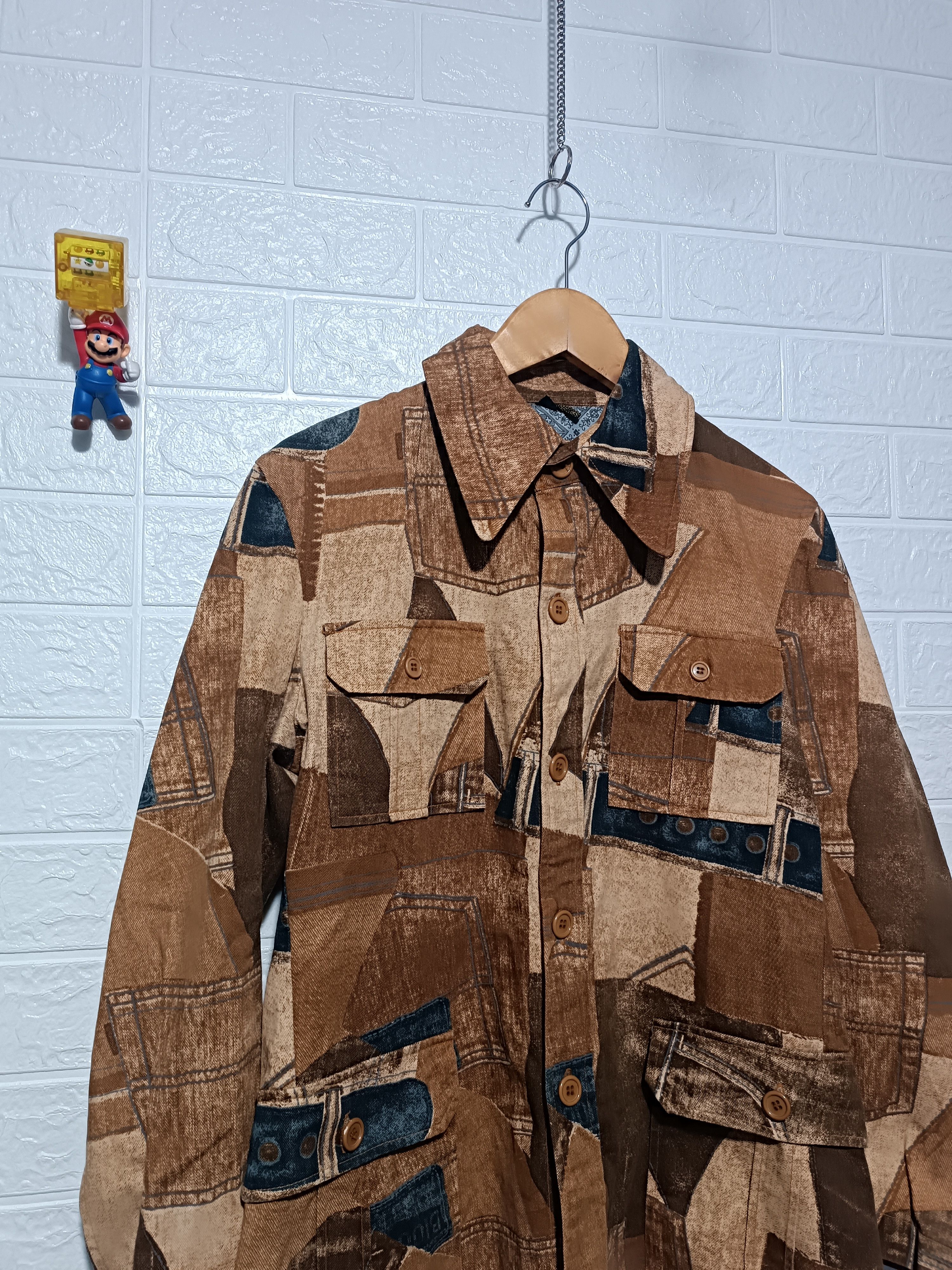 Japanese Brand Vintage Fake Patchwork Denim Size US M / EU 48-50 / 2 - 4 Thumbnail