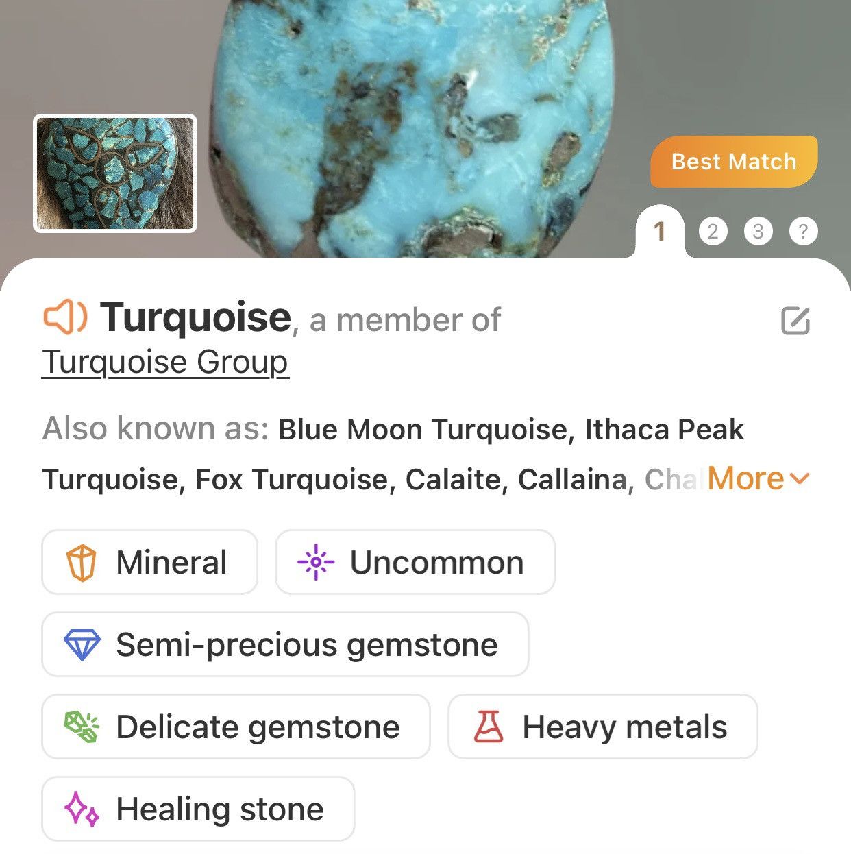 Vintage Handcrafted hammered genuine turquoise pendant necklace Size ONE SIZE - 9 Thumbnail