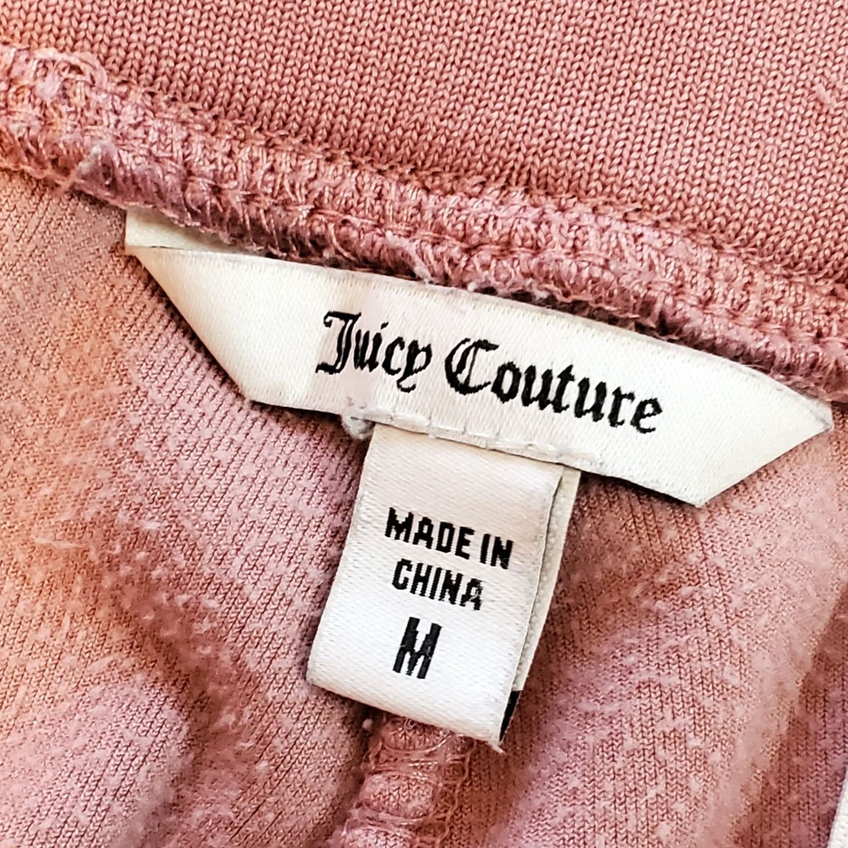 Juicy Couture VINTAGE Juicy Couture Pants Womens M Pink Wide Leg Veloure Lounge Dusty Y2K Size 32" / US 10 / IT 46 - 6 Thumbnail