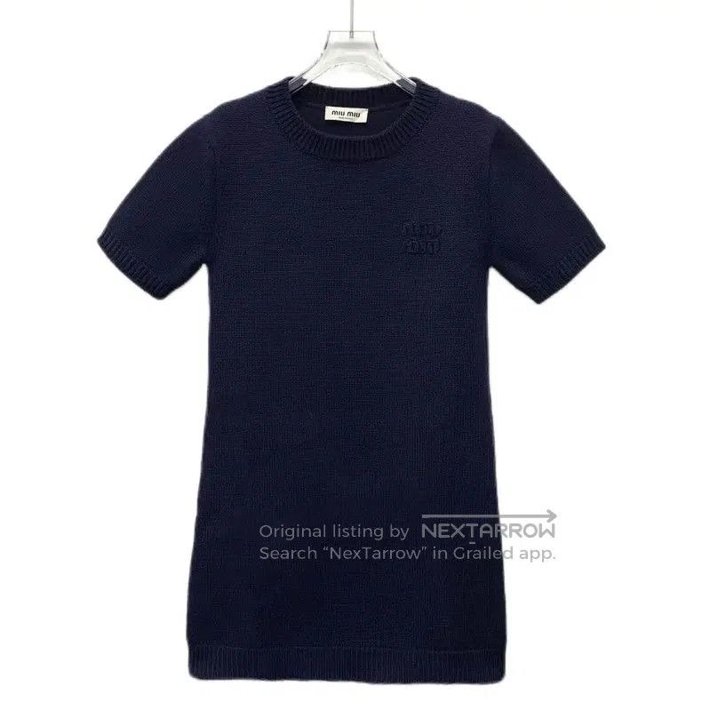 Miu Miu Miu Miu Navy Wool Women's Dress in XS Size . Size XS / US 0-2 / IT 36-38 - 1 Thumbnail