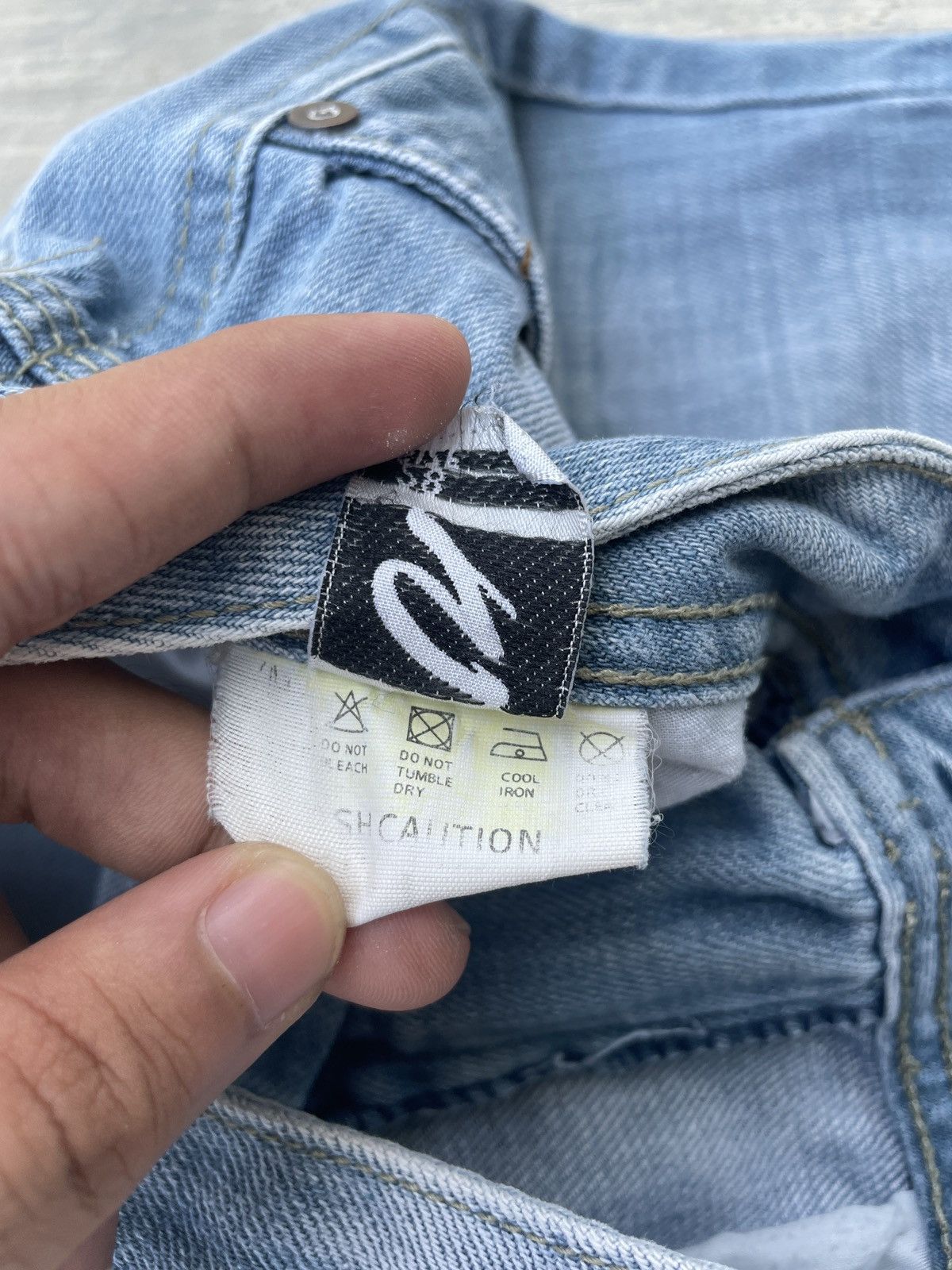 Japanese Brand 2000s JAPANESE BRAND 9 JEANS WHISKER SKINNY PUNK ARCHIVE Size 29" - 5 Thumbnail